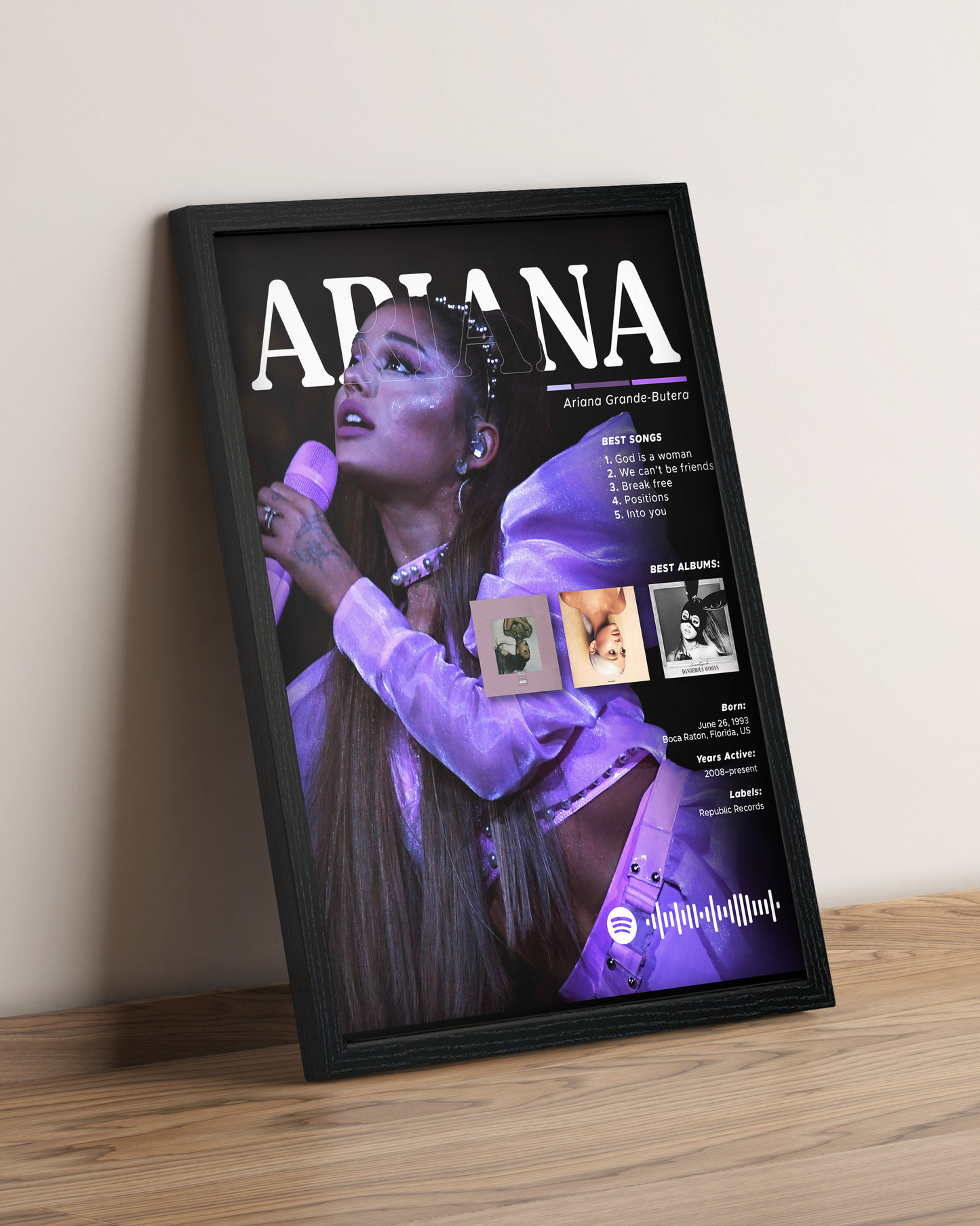 Ariana Grande - Cuadro Artista #4