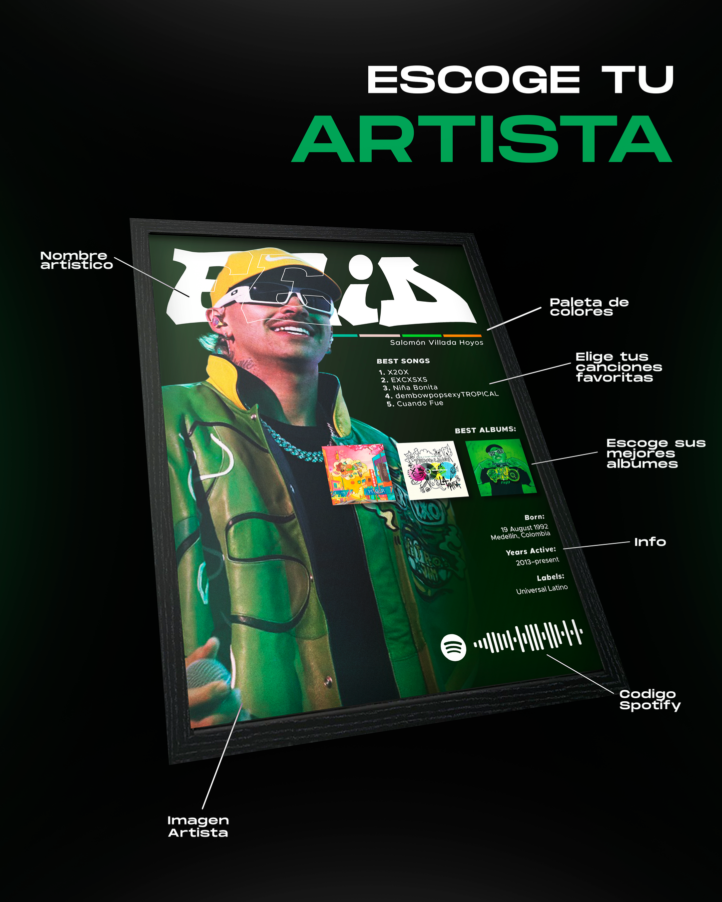Cuadro de Artista Personalizado