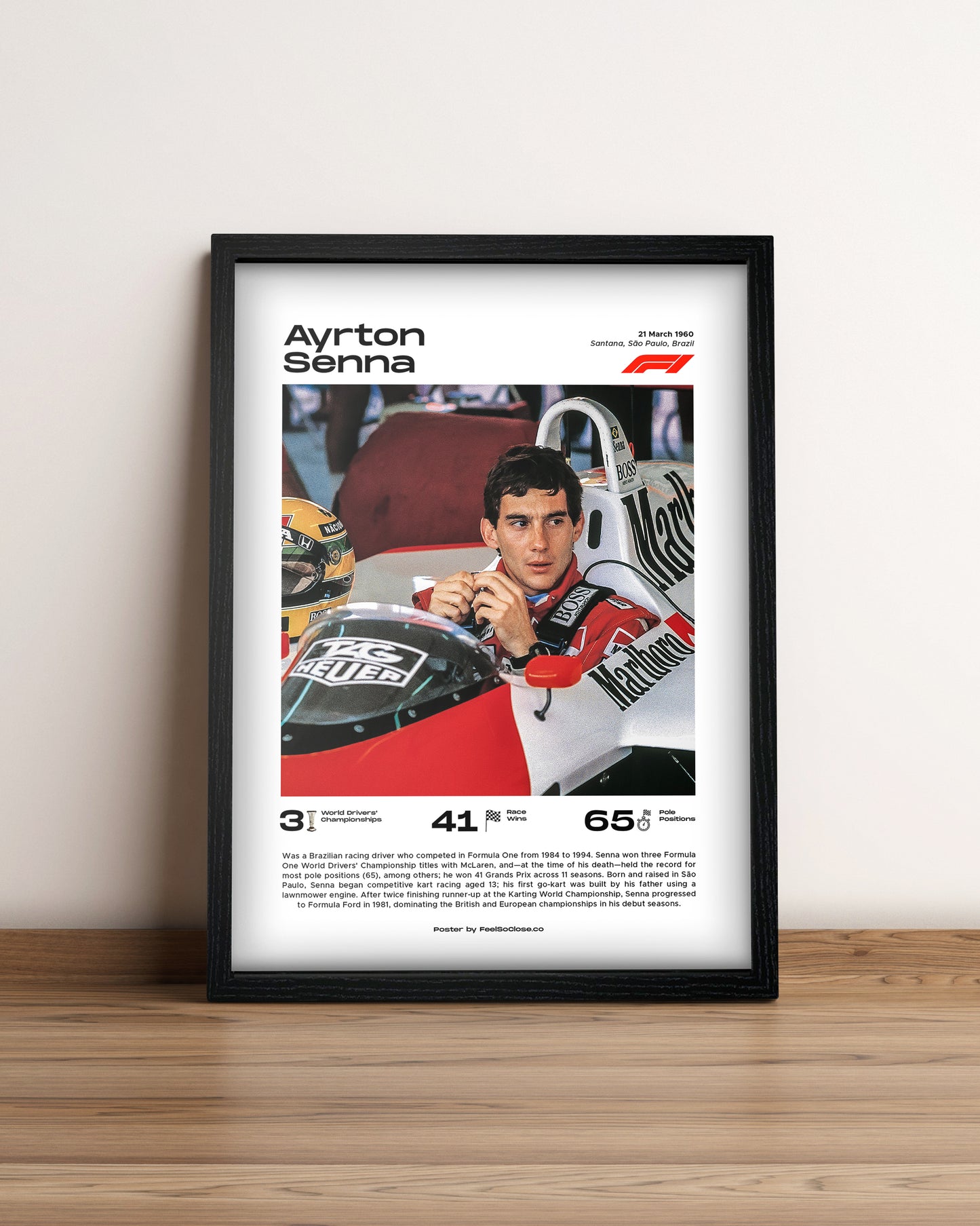 Ayrton Senna - Cuadro Formula 1