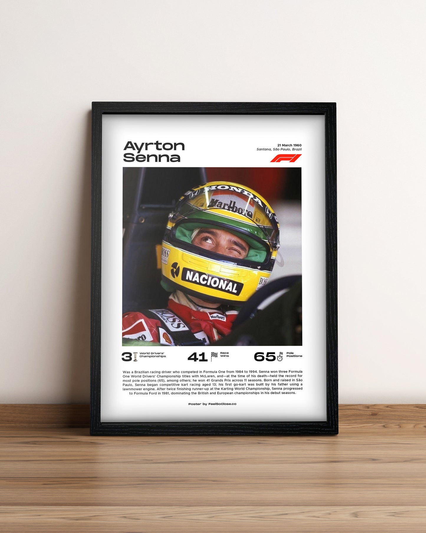 Ayrton Senna - Cuadro Formula 1 #3