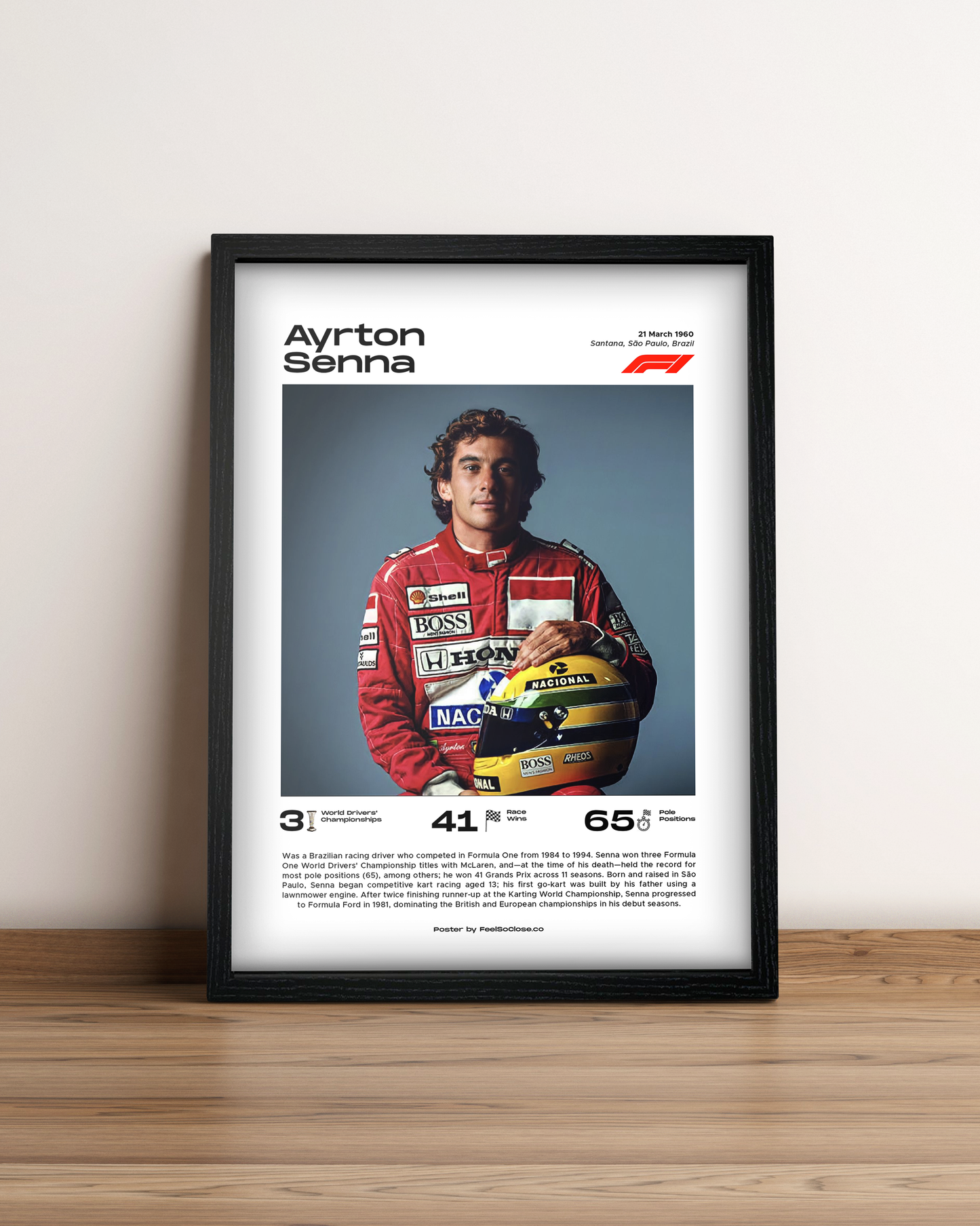 Ayrton Senna - Cuadro Formula 1 #2