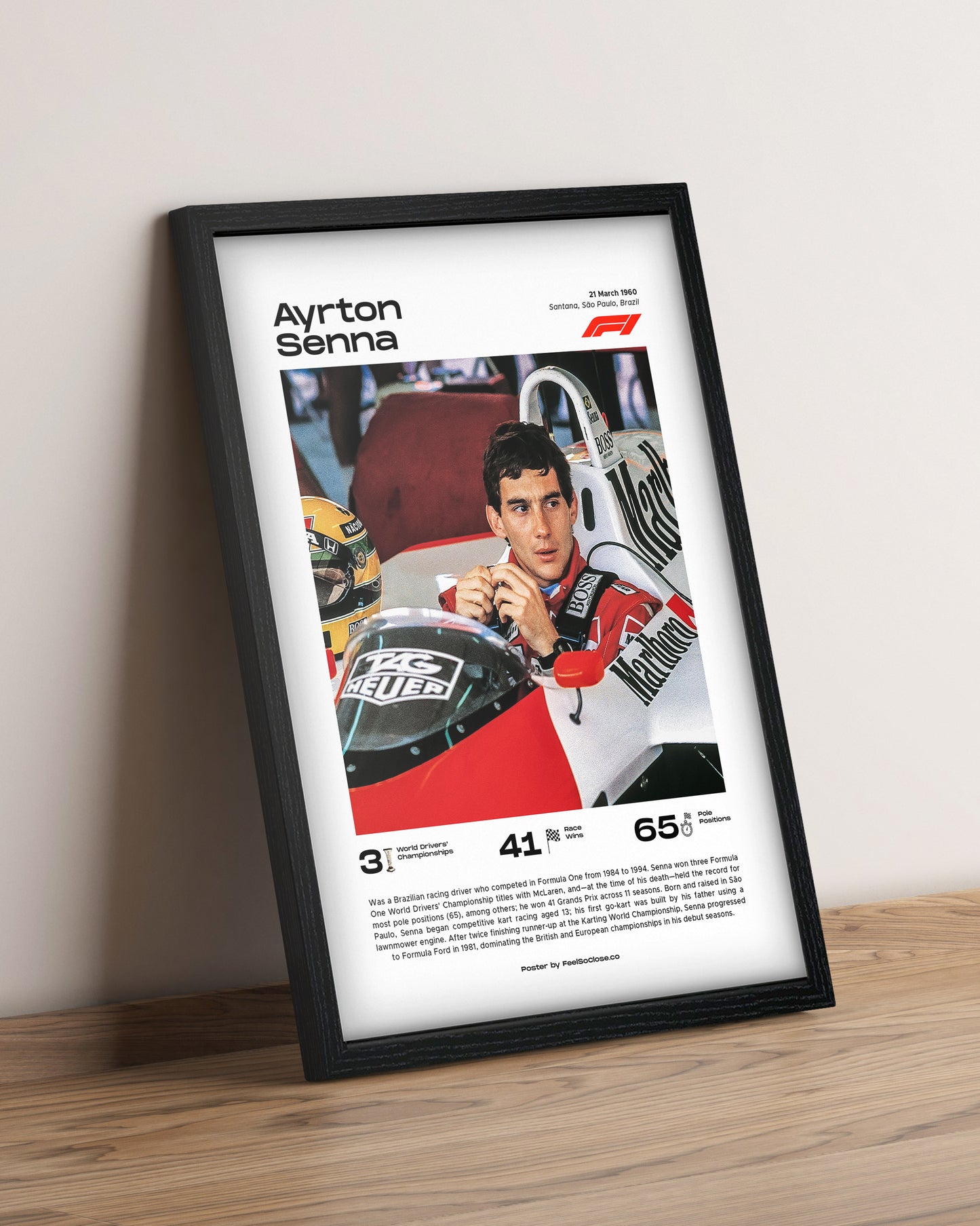 Ayrton Senna - Cuadro Formula 1