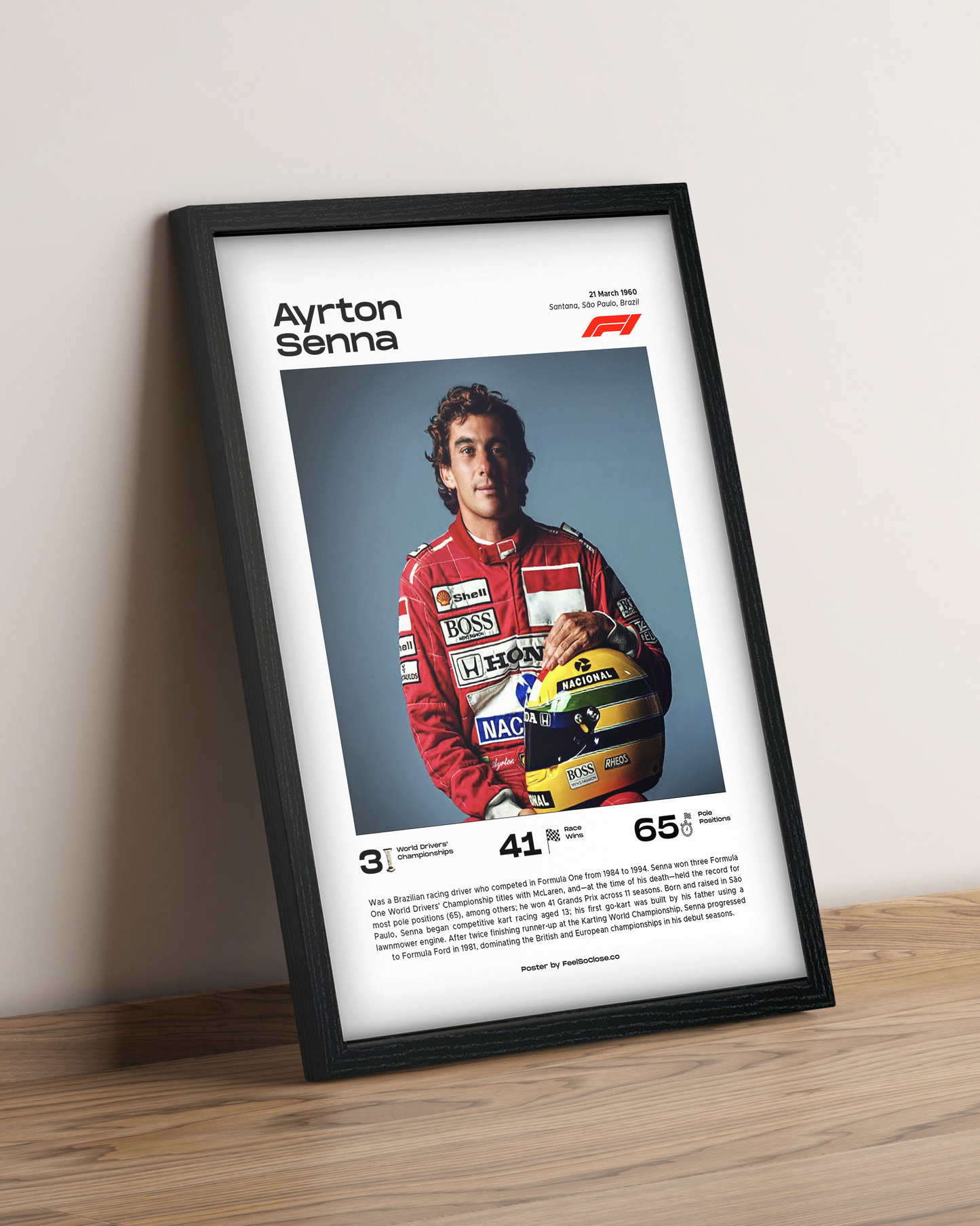 Ayrton Senna - Cuadro Formula 1 #2