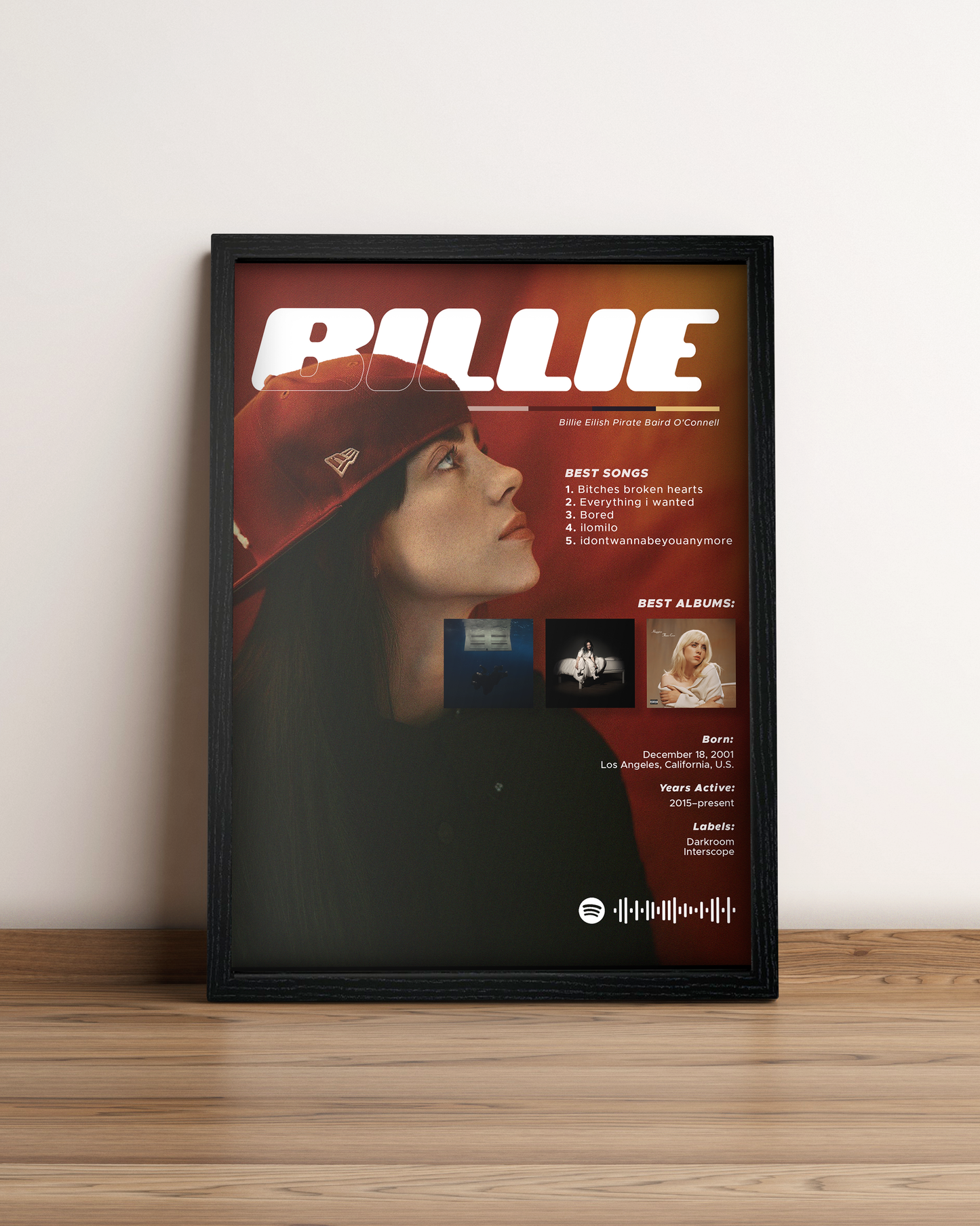 Billie Eilish - Cuadro Artista #4