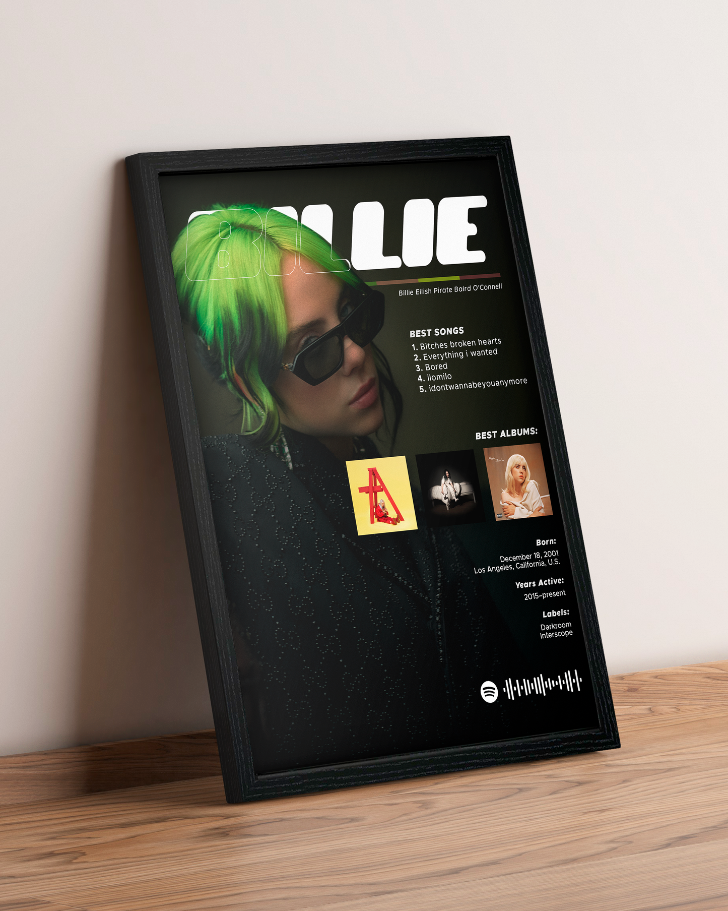 Billie Eilish - Cuadro Artista #2