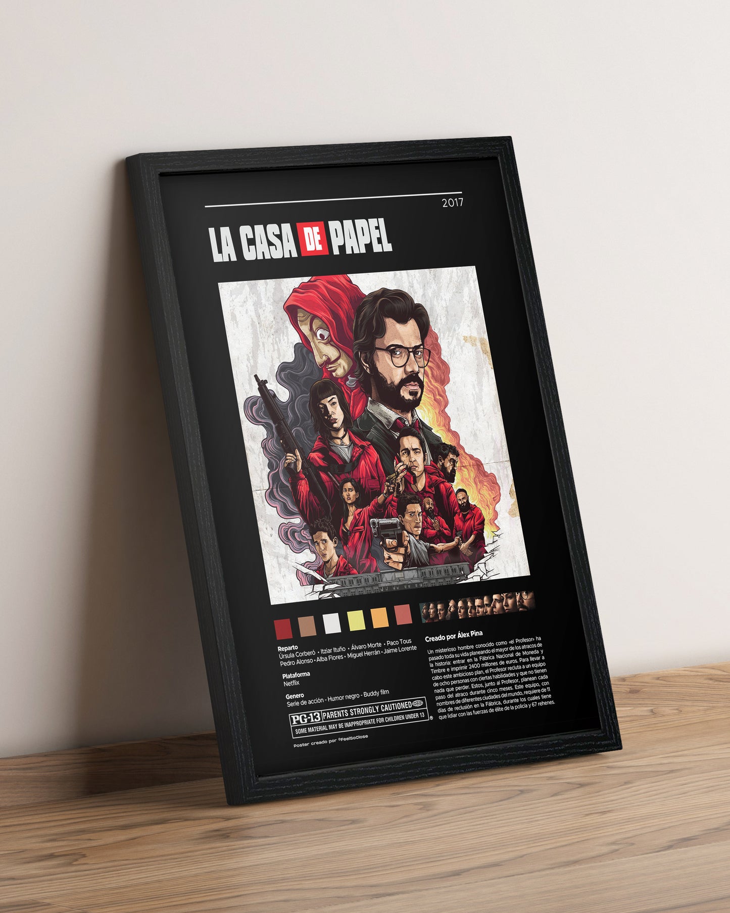 La casa de papel - Cuadro Serie #3