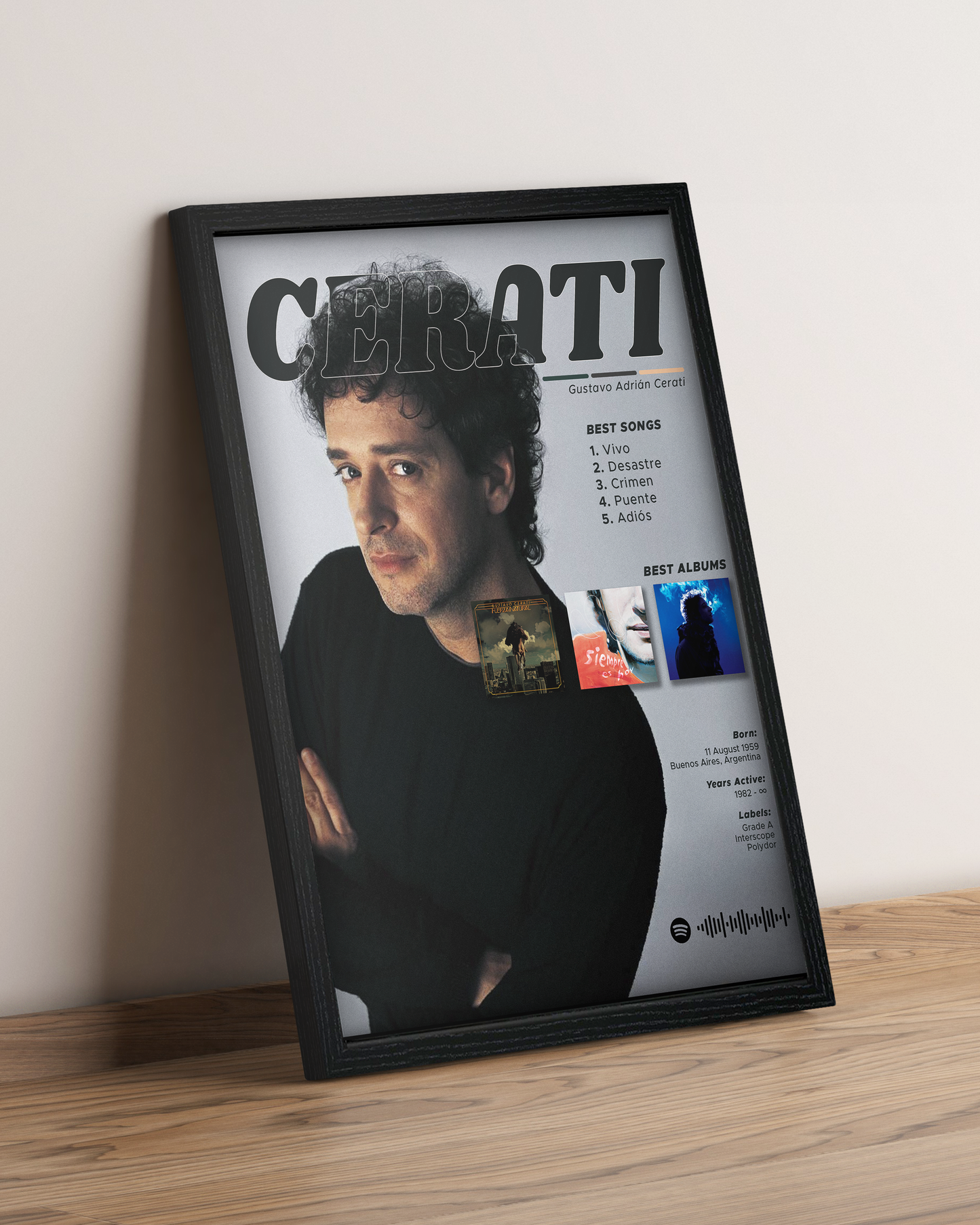 Gustavo Cerati - Cuadro Artista