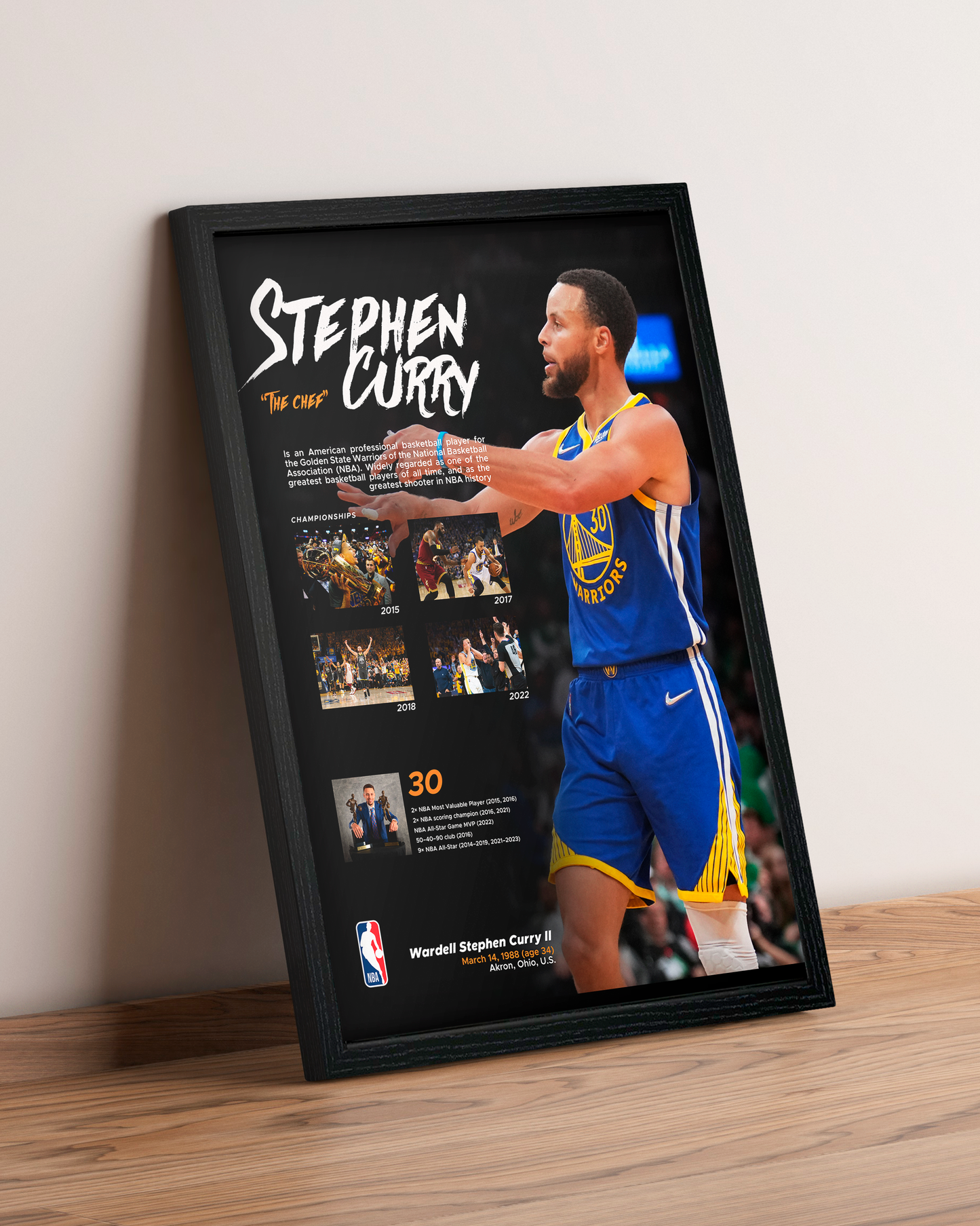 Steph Curry - Cuadro Deportista #2