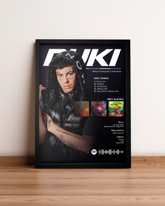 Duki - Cuadro Artista
