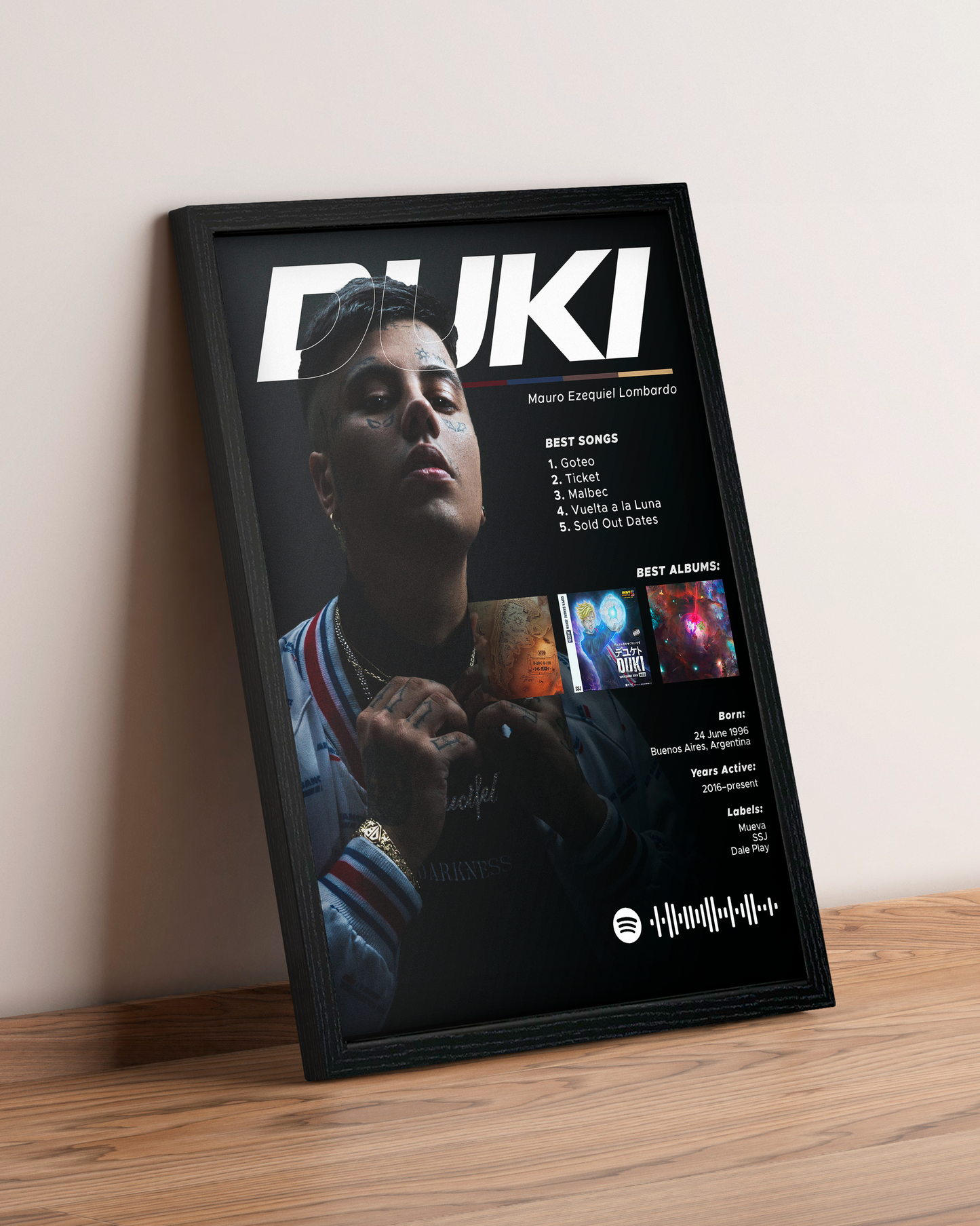 Duki - Cuadro Artista #4