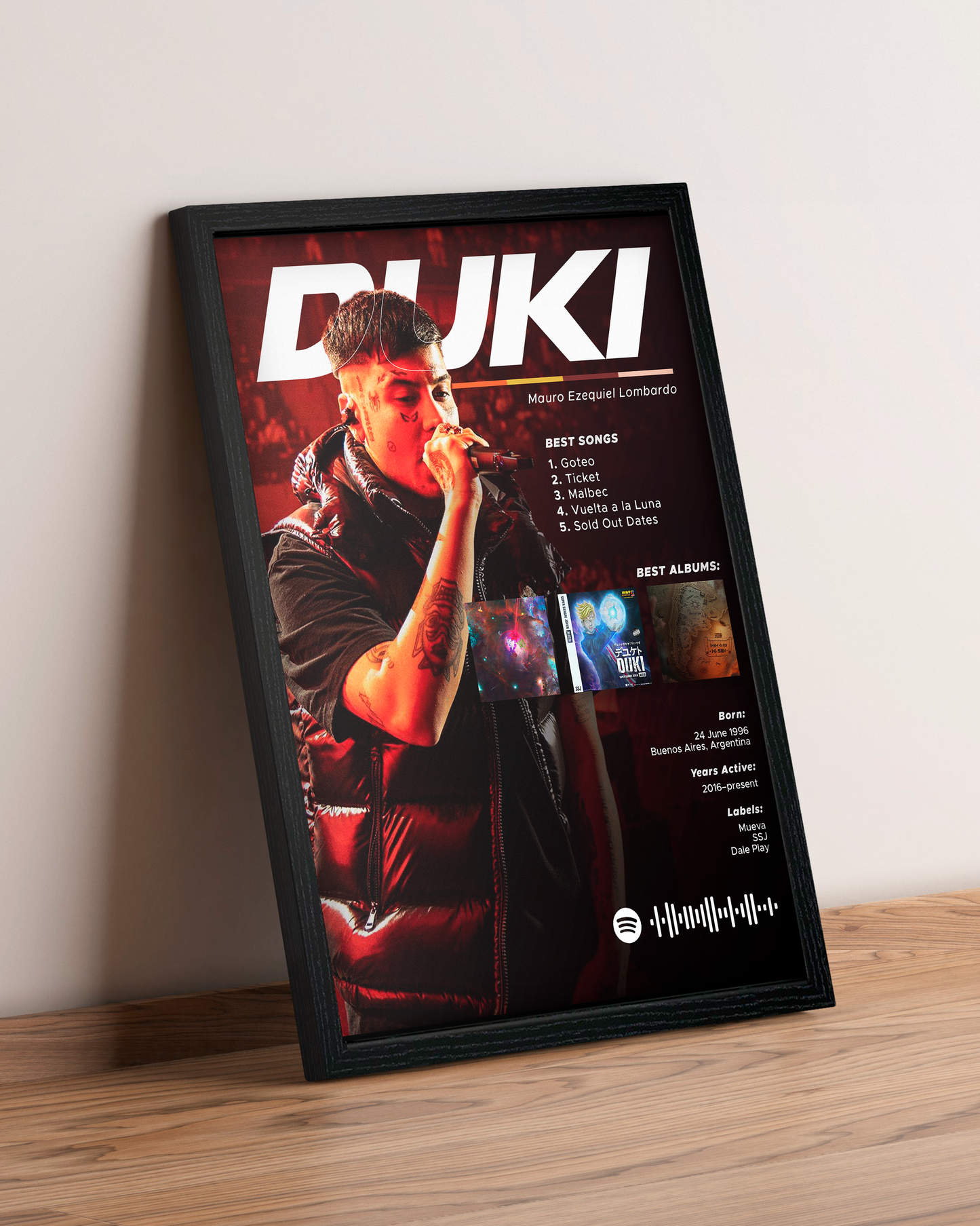 Duki - Cuadro Artista #2
