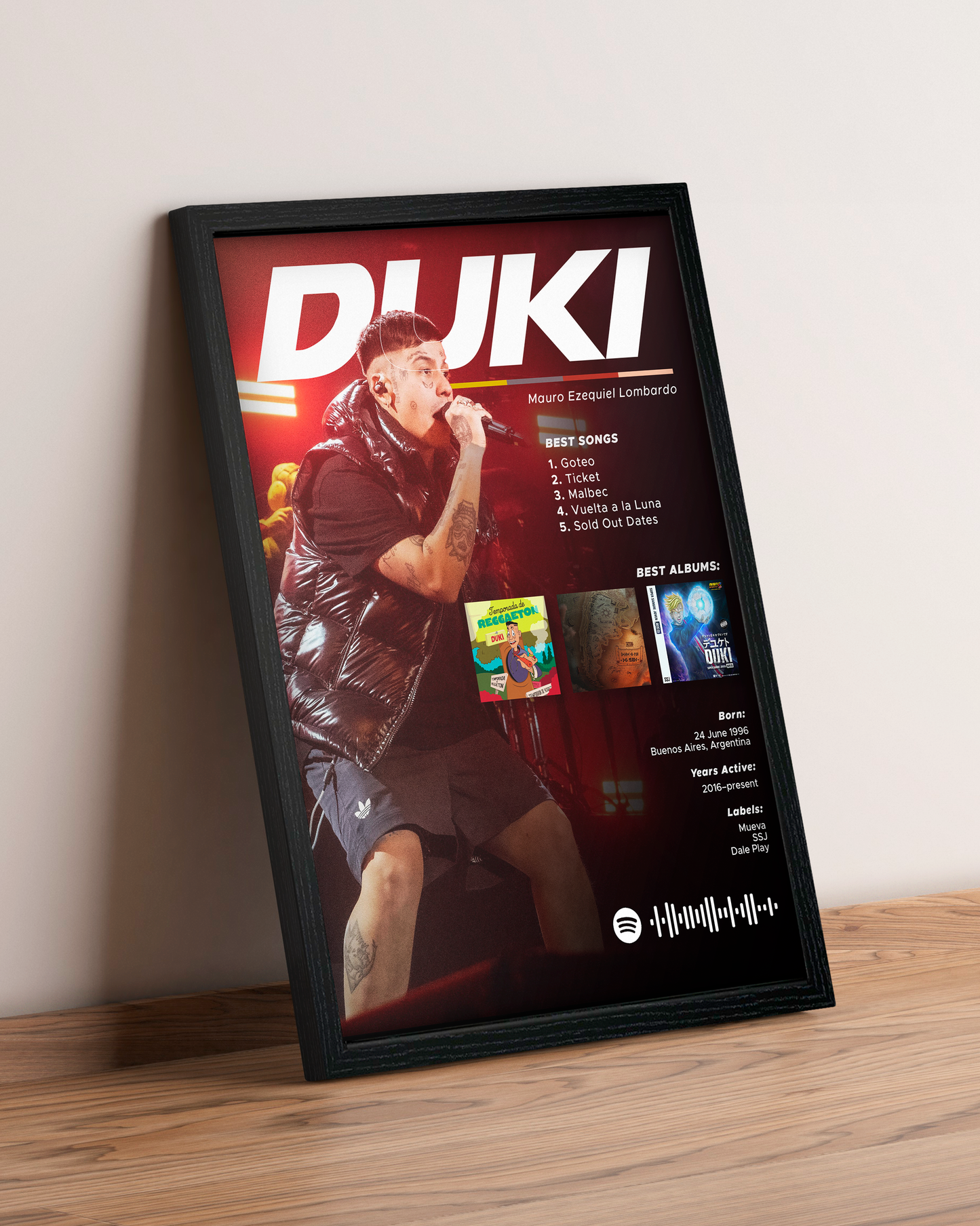 Duki - Cuadro Artista #5