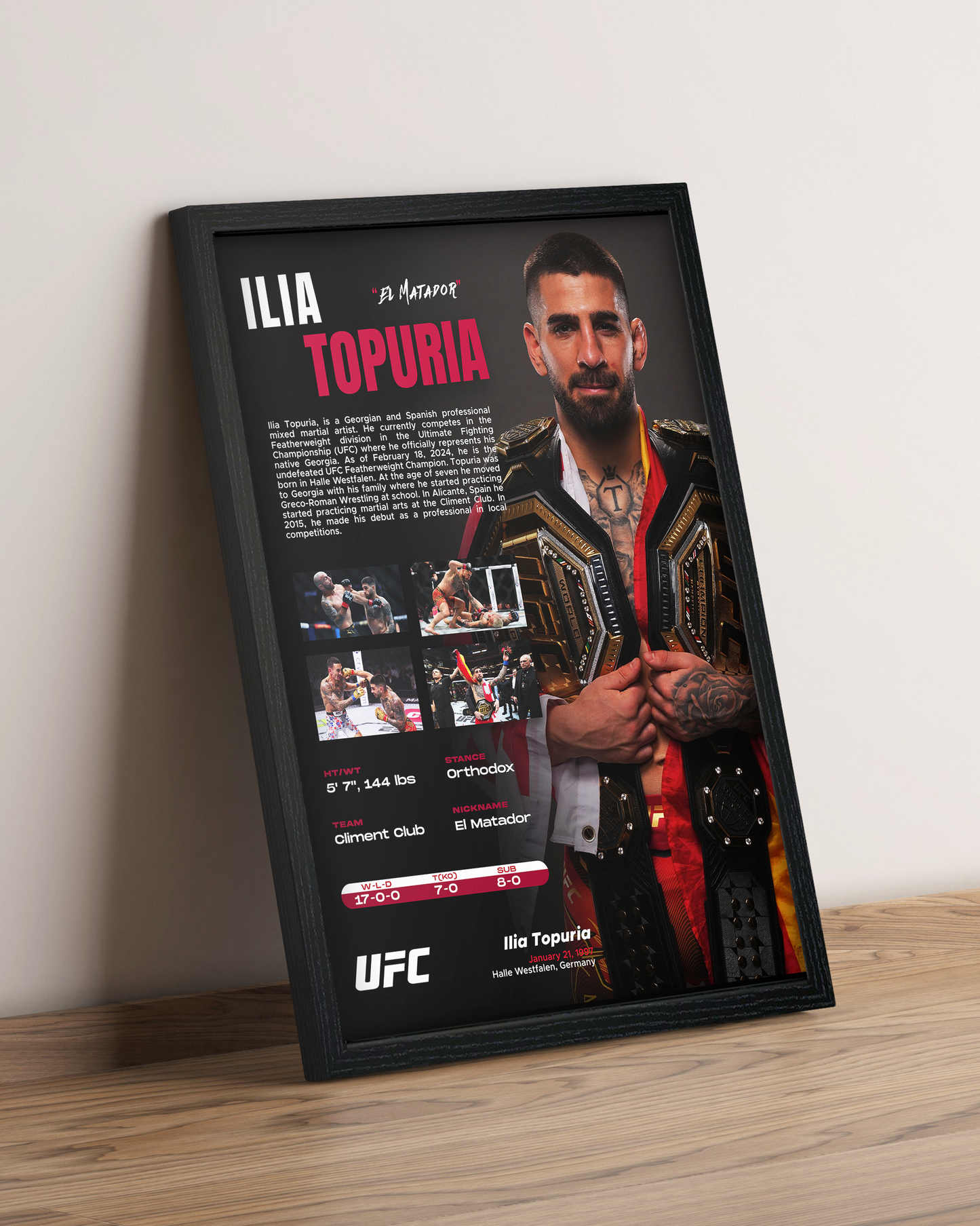 Ilia Topuria - Cuadro Deportista #2