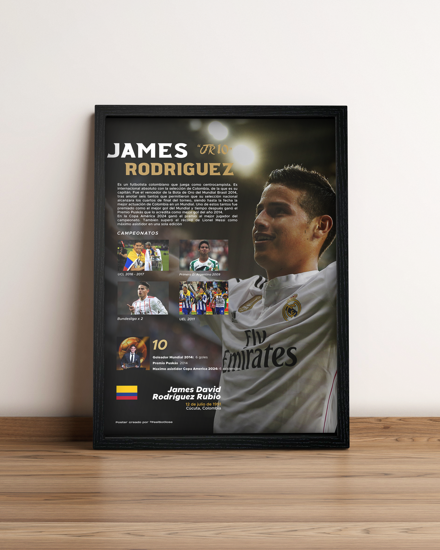 James Rodríguez - Cuadro Deportista #3