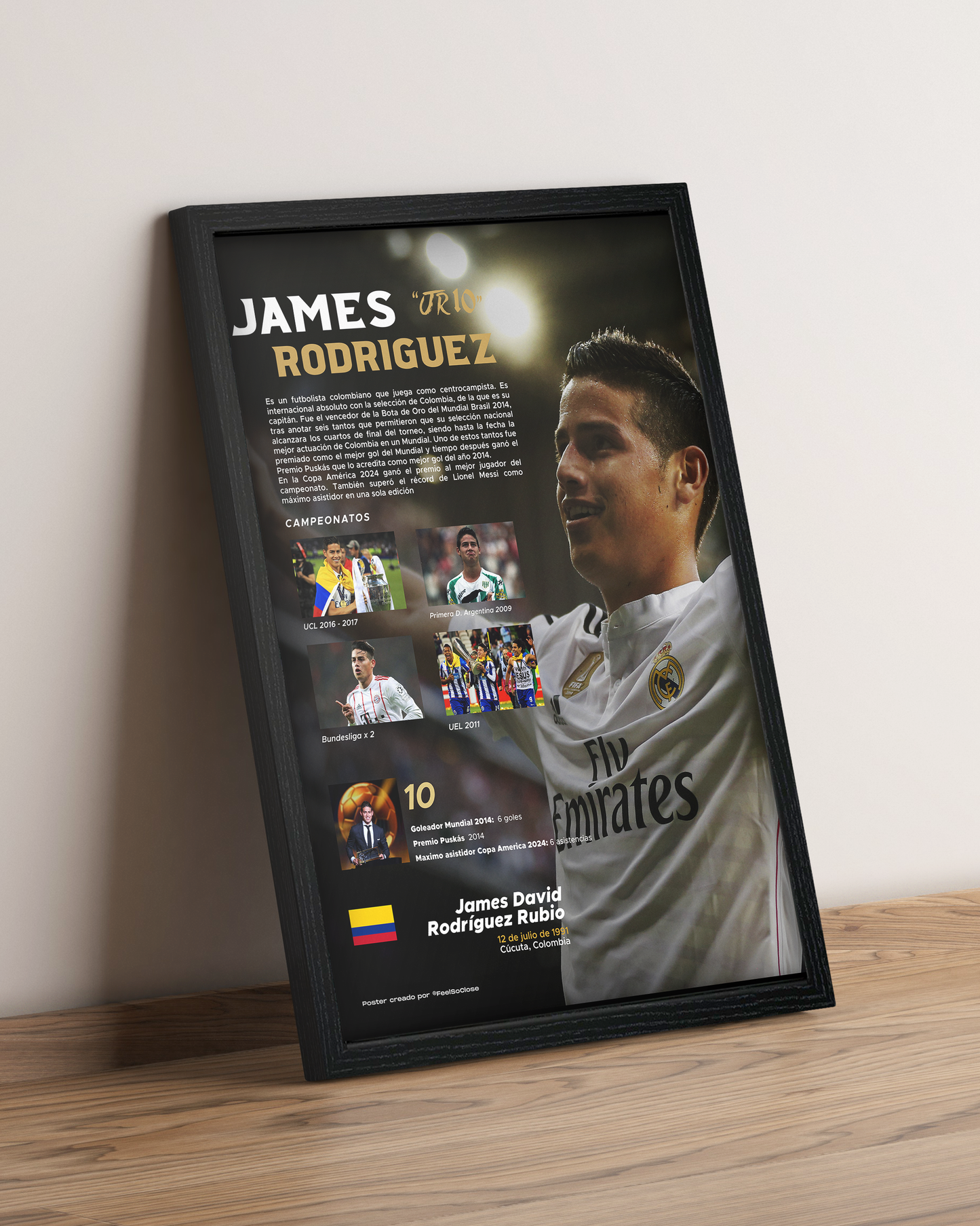 James Rodríguez - Cuadro Deportista #3