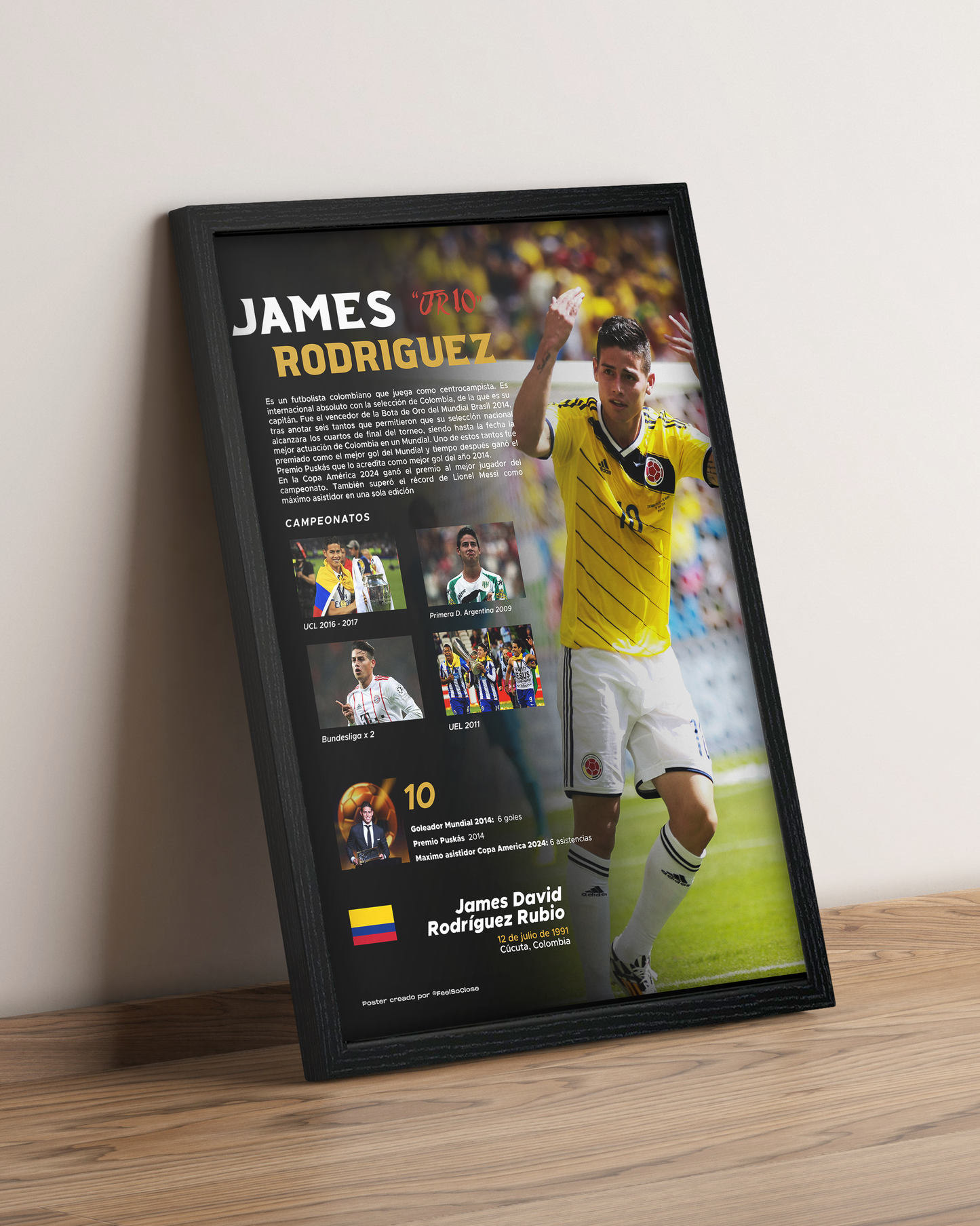 James Rodríguez - Cuadro Deportista #9