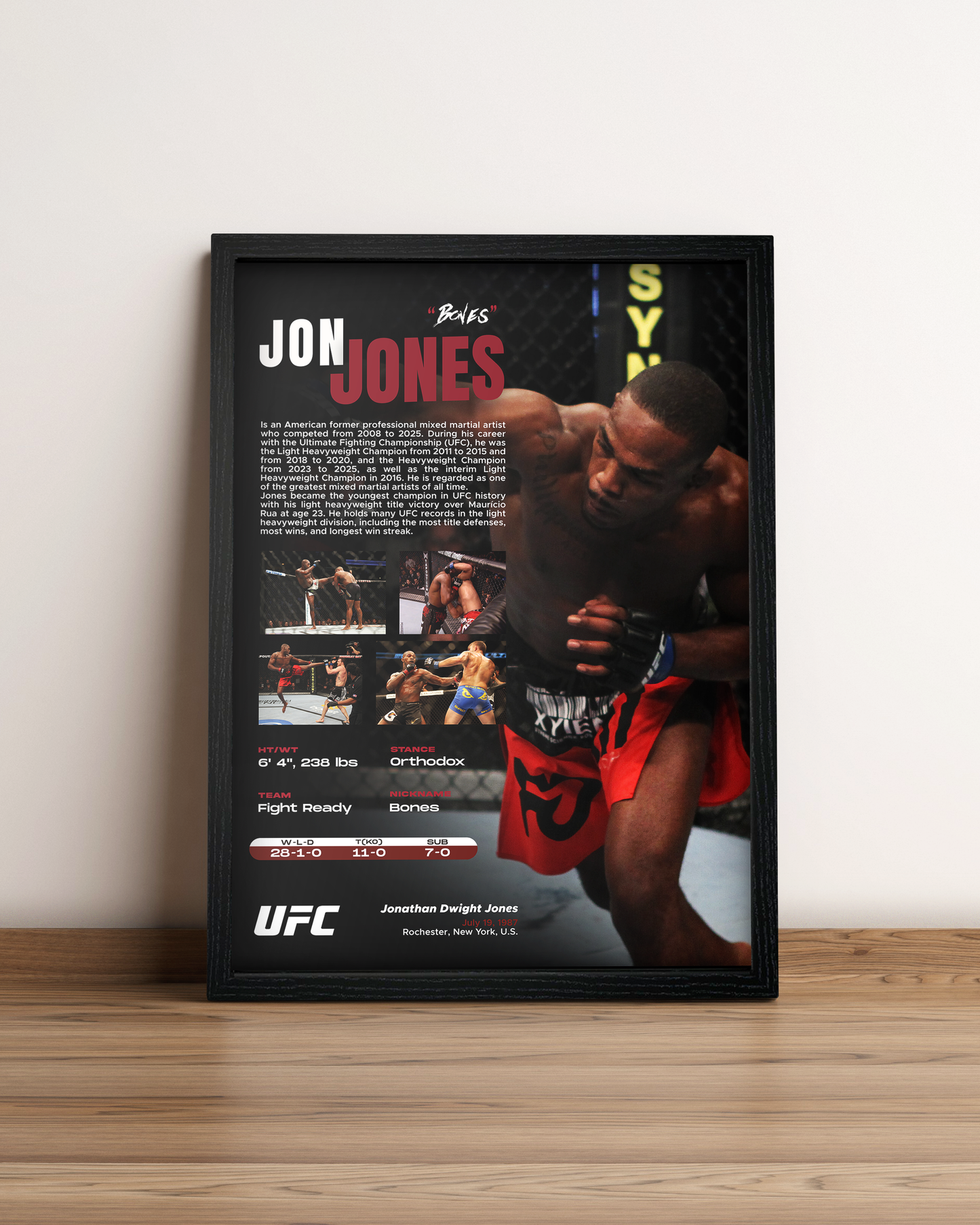 Jon Jones - Cuadro Deportista #3