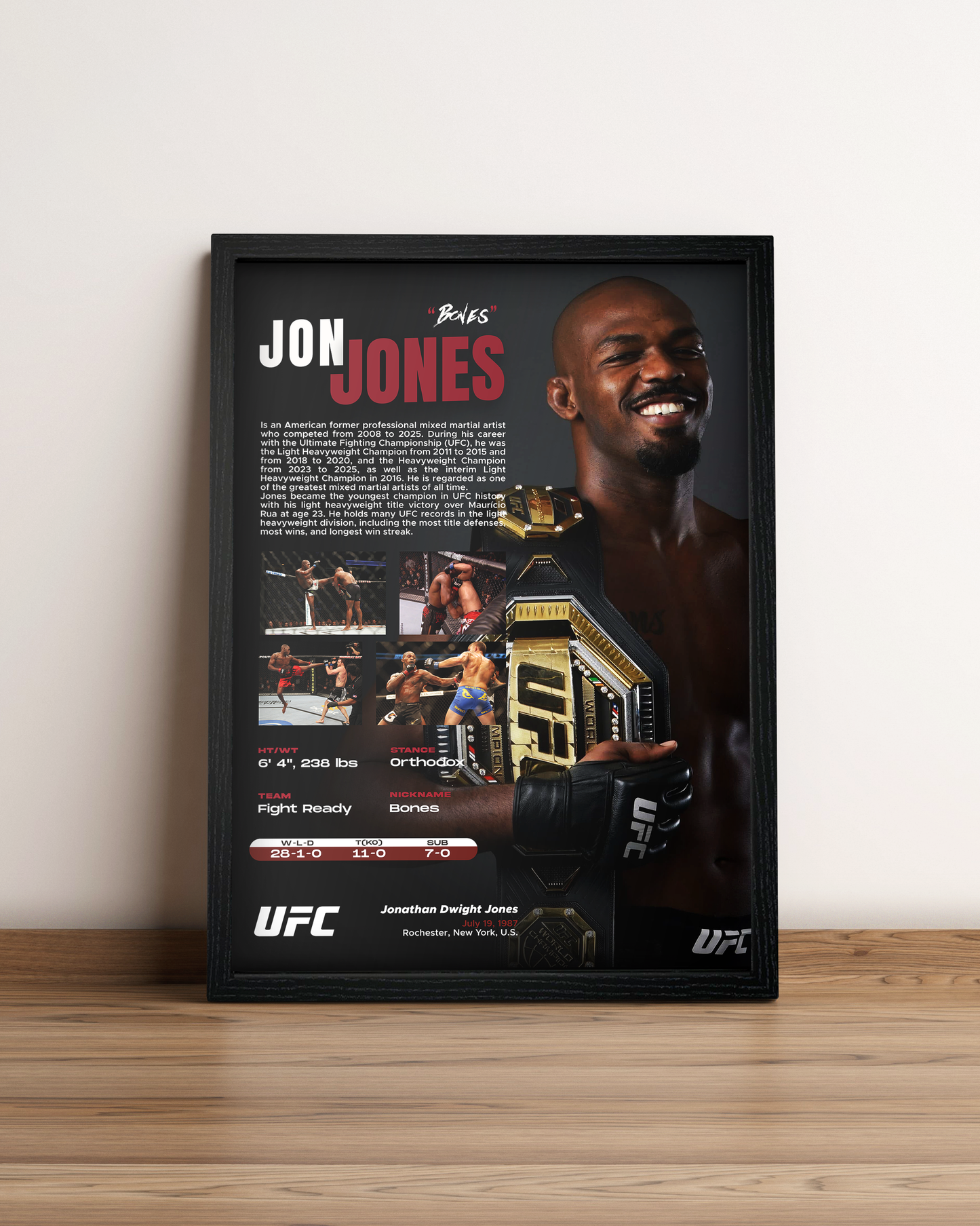 Jon Jones - Cuadro Deportista #2