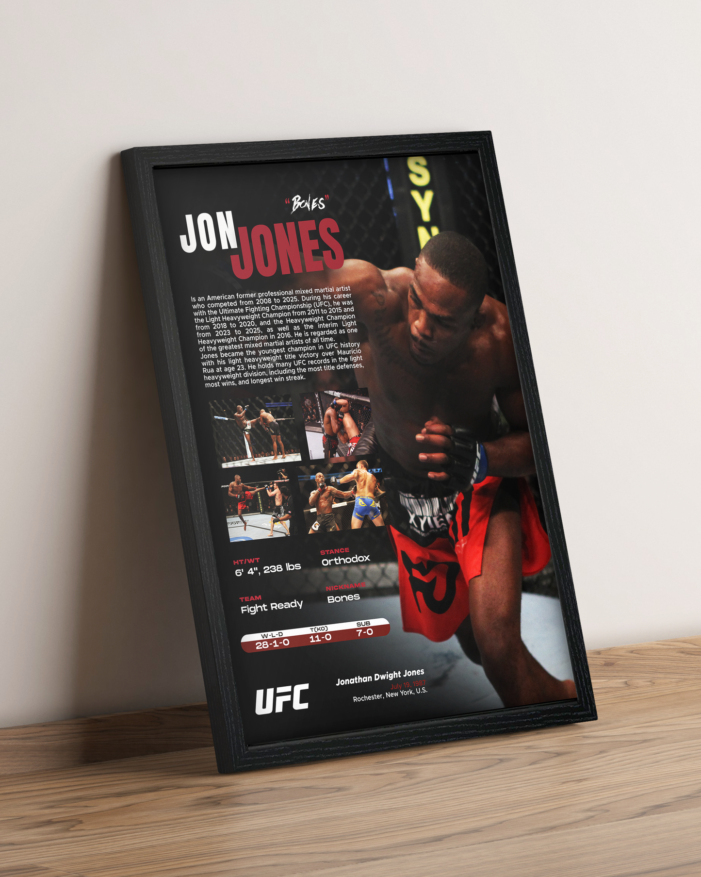Jon Jones - Cuadro Deportista #3