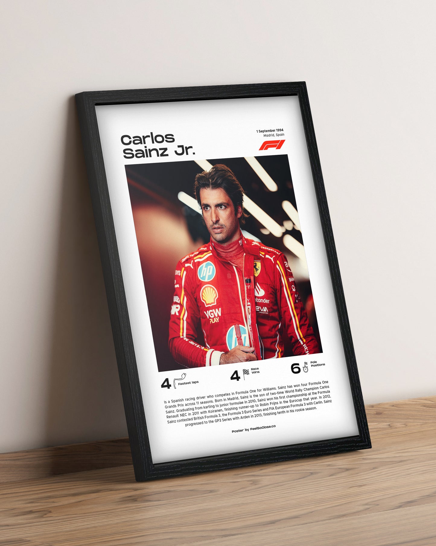Carlos Sainz Jr. - Cuadro Formula 1
