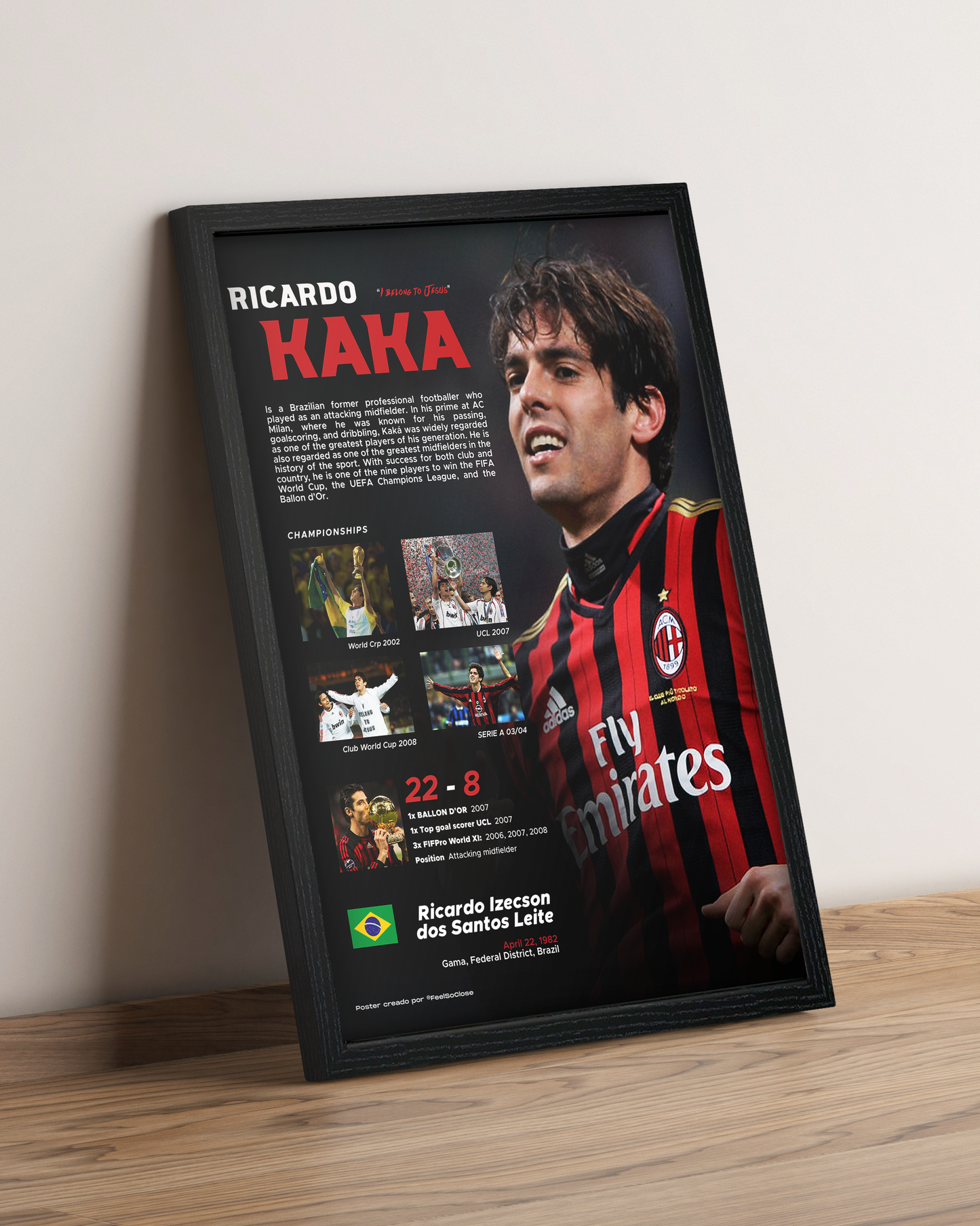 Kaká - Cuadro Deportista