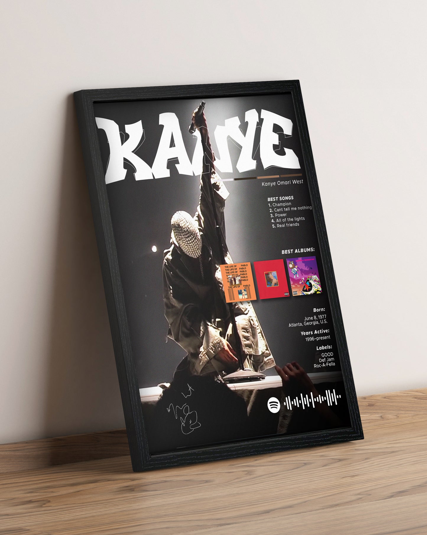 Kanye - Cuadro Artista #4