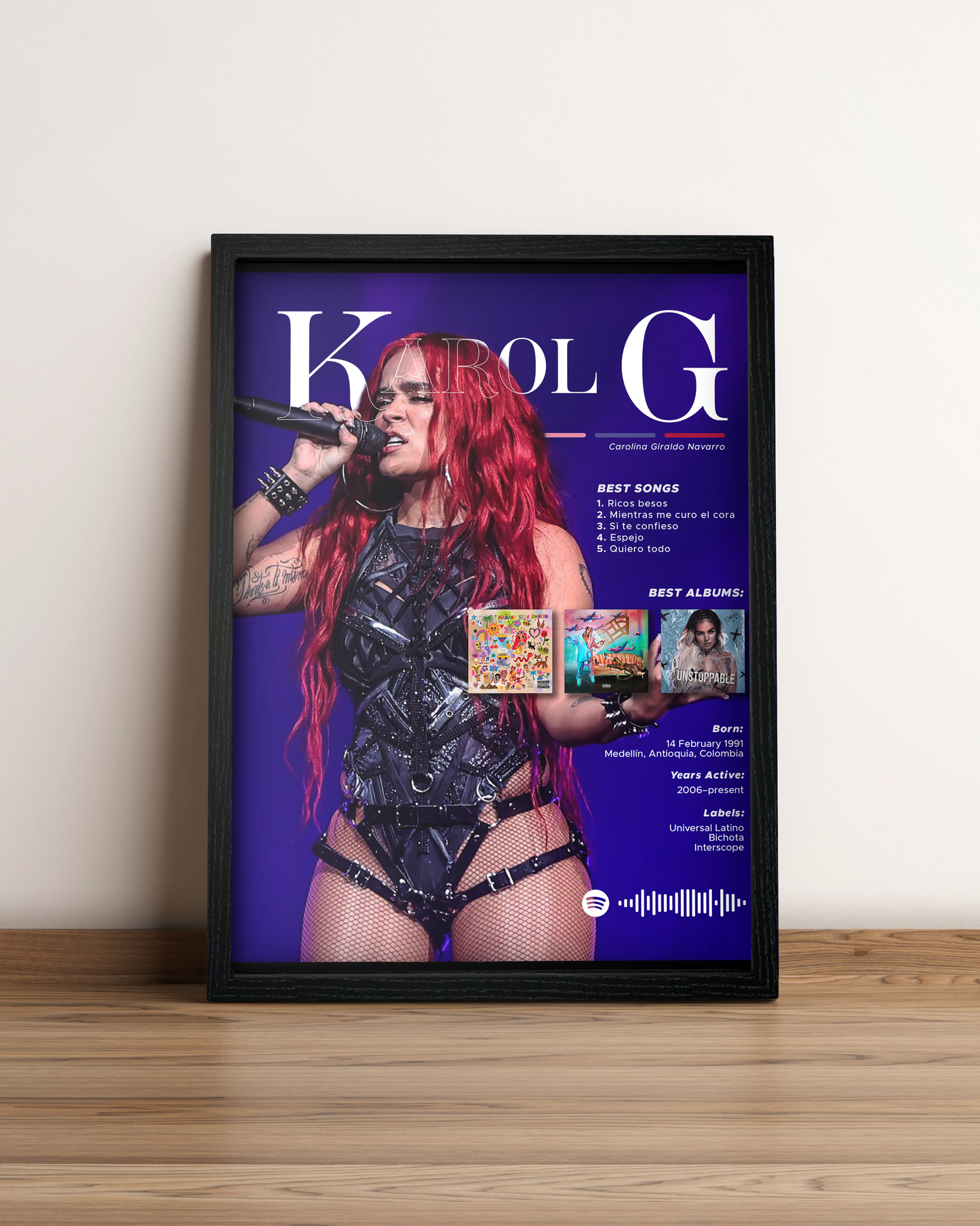 Karol G - Cuadro Artista #3