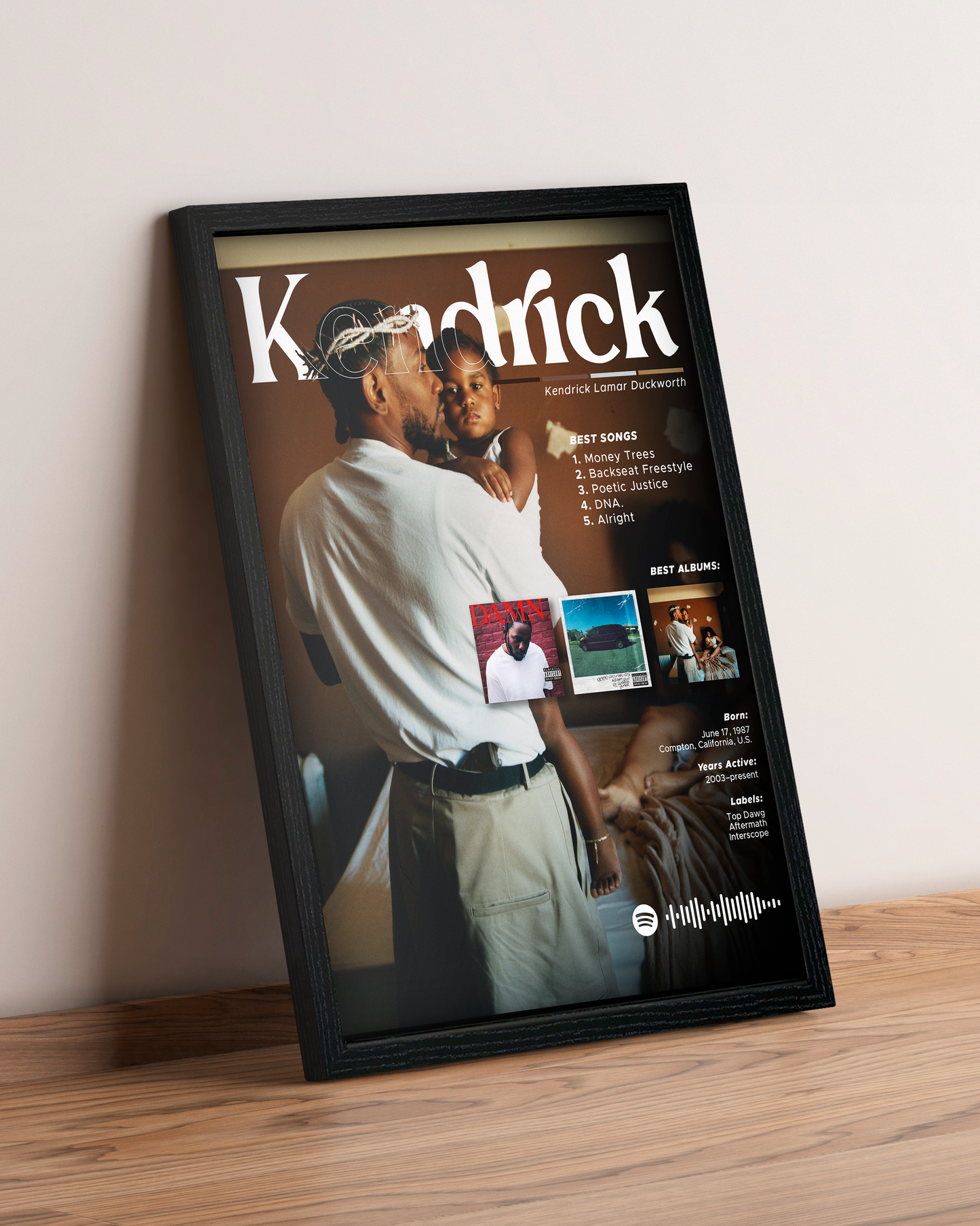 Kendrick Lamar - Cuadro Artista #2