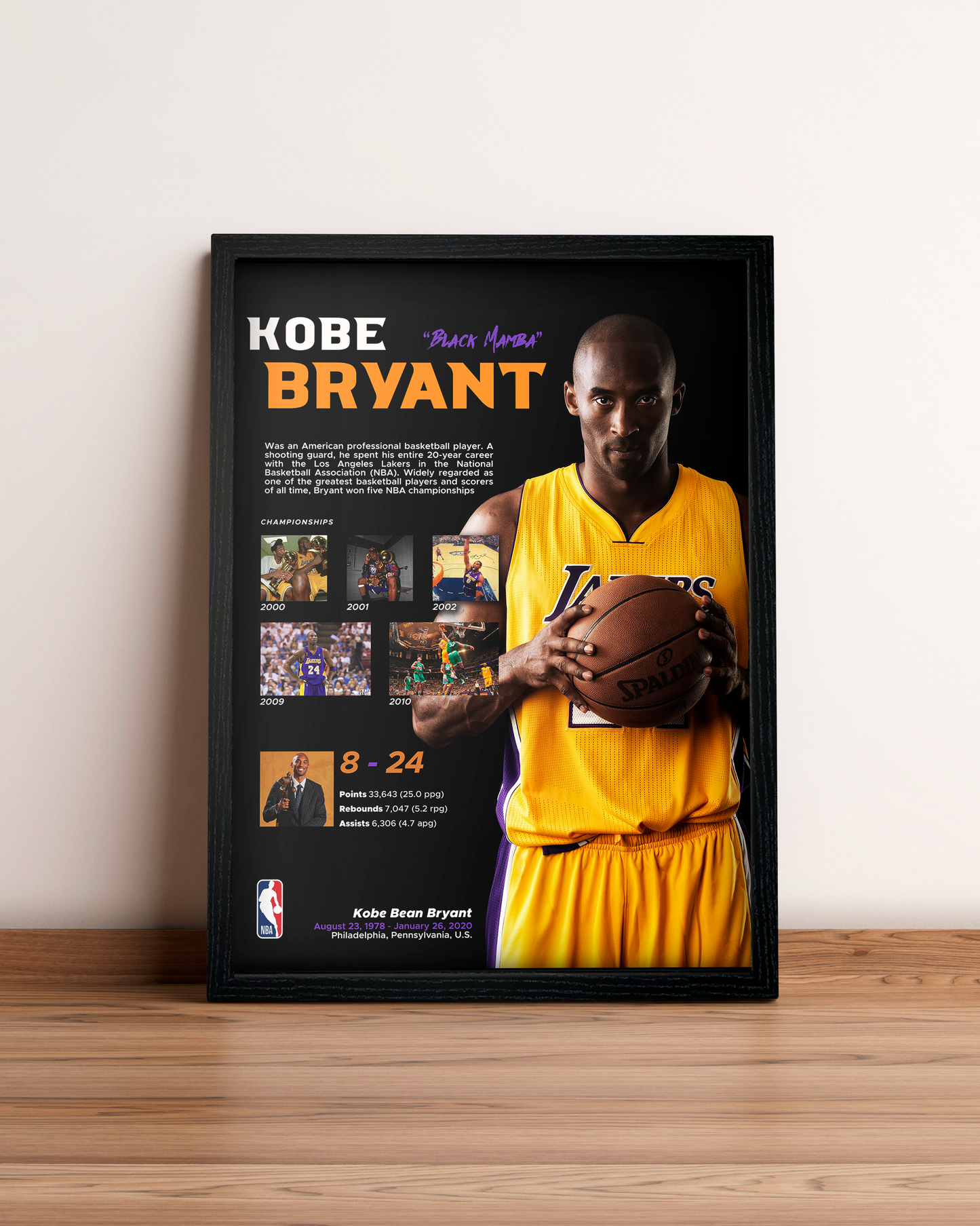 Kobe Bryant - Cuadro Deportista #2