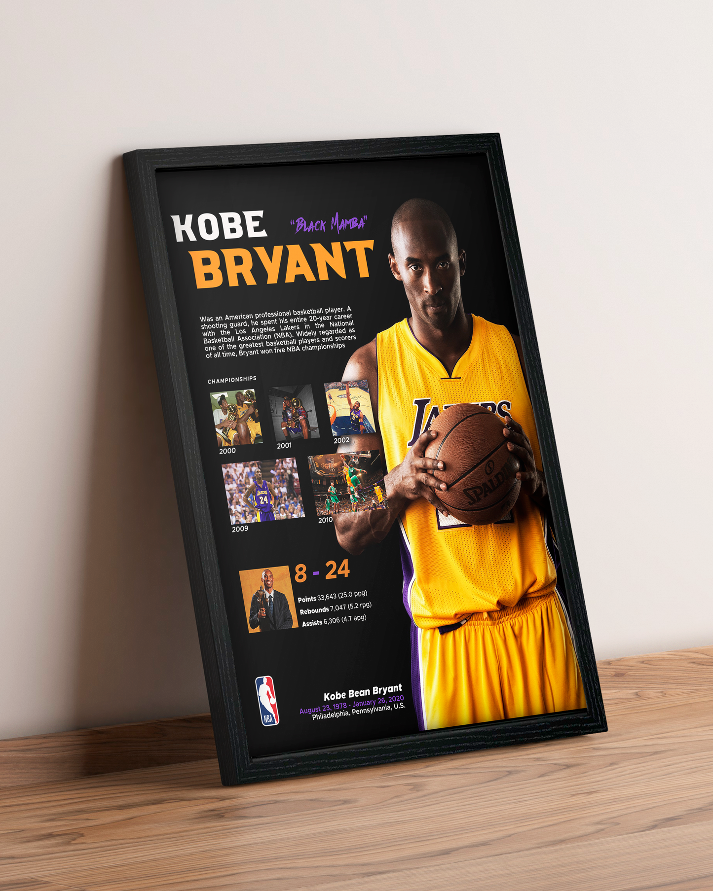 Kobe Bryant - Cuadro Deportista #2