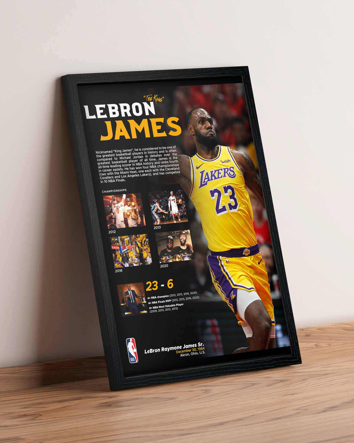 Lebron James - Cuadro Deportista