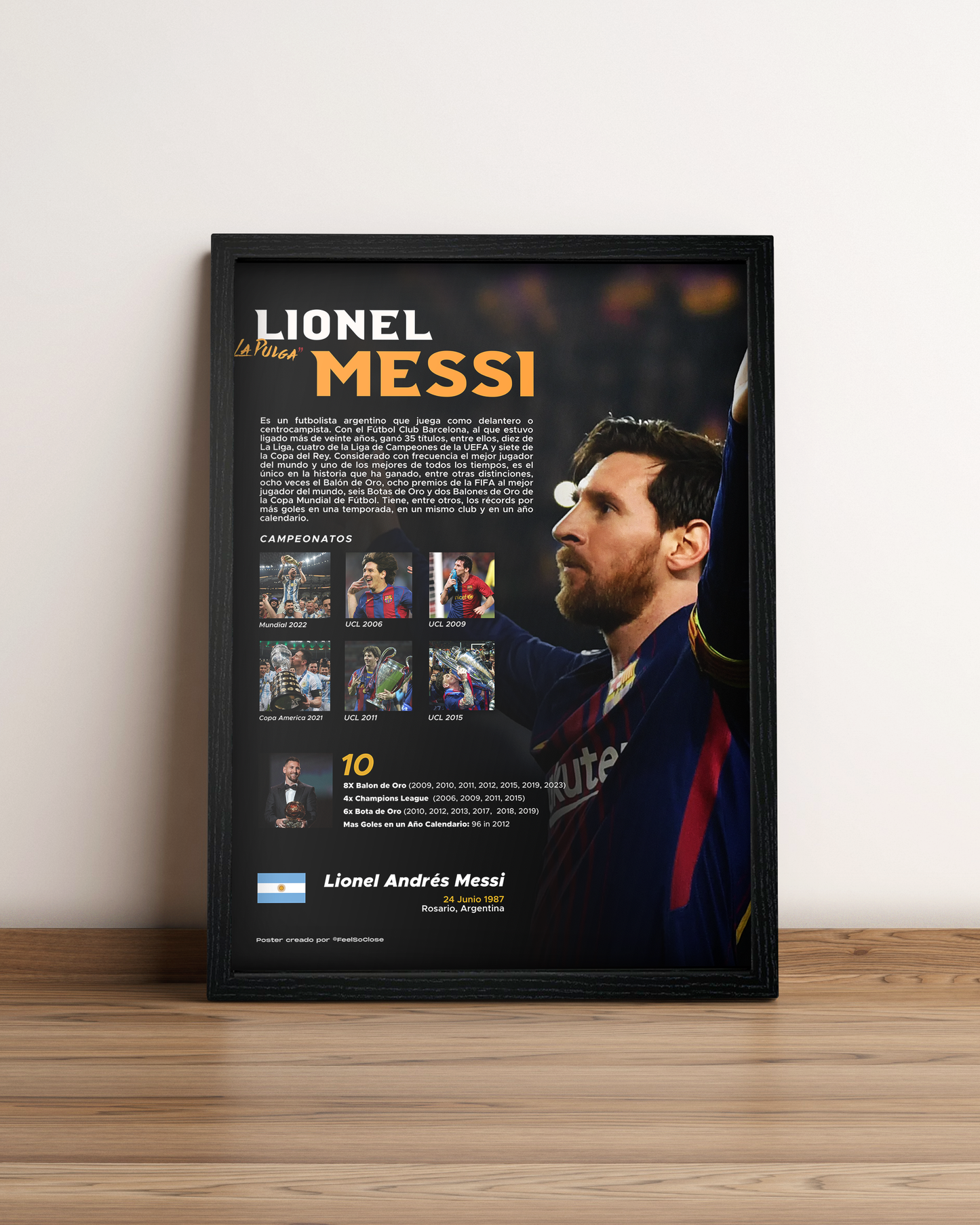 Messi - Cuadro Deportista #4