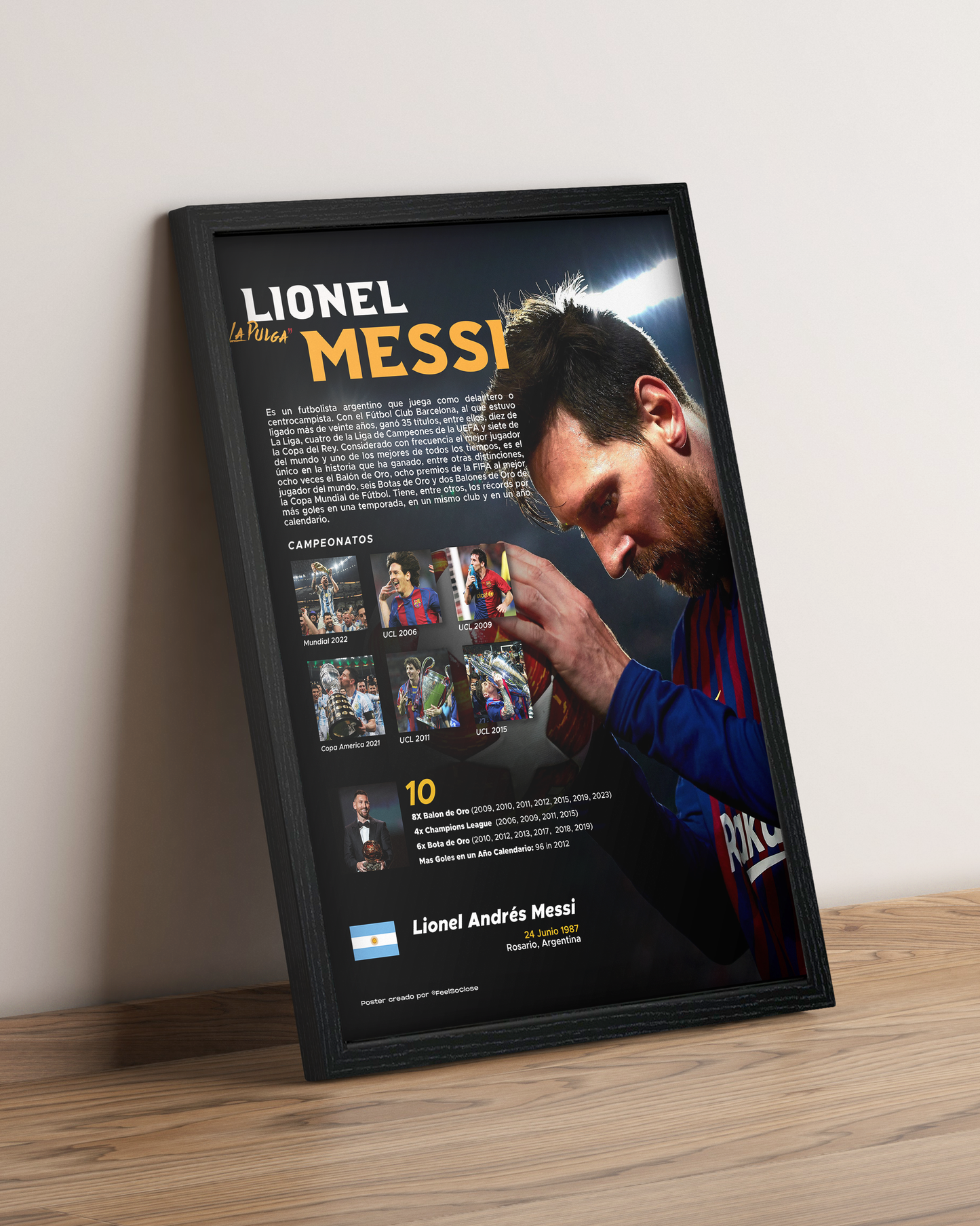 Messi - Cuadro Deportista #6