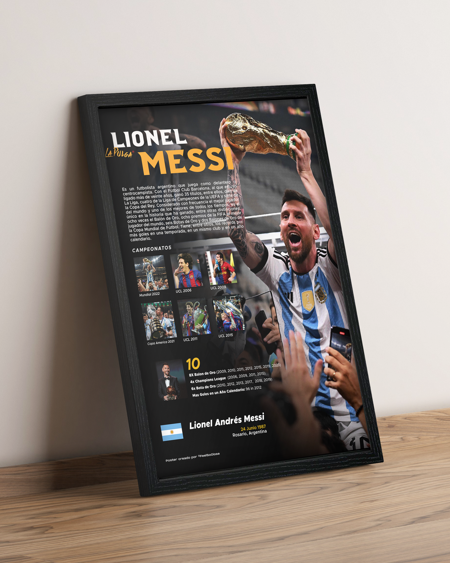 Messi - Cuadro Deportista #8