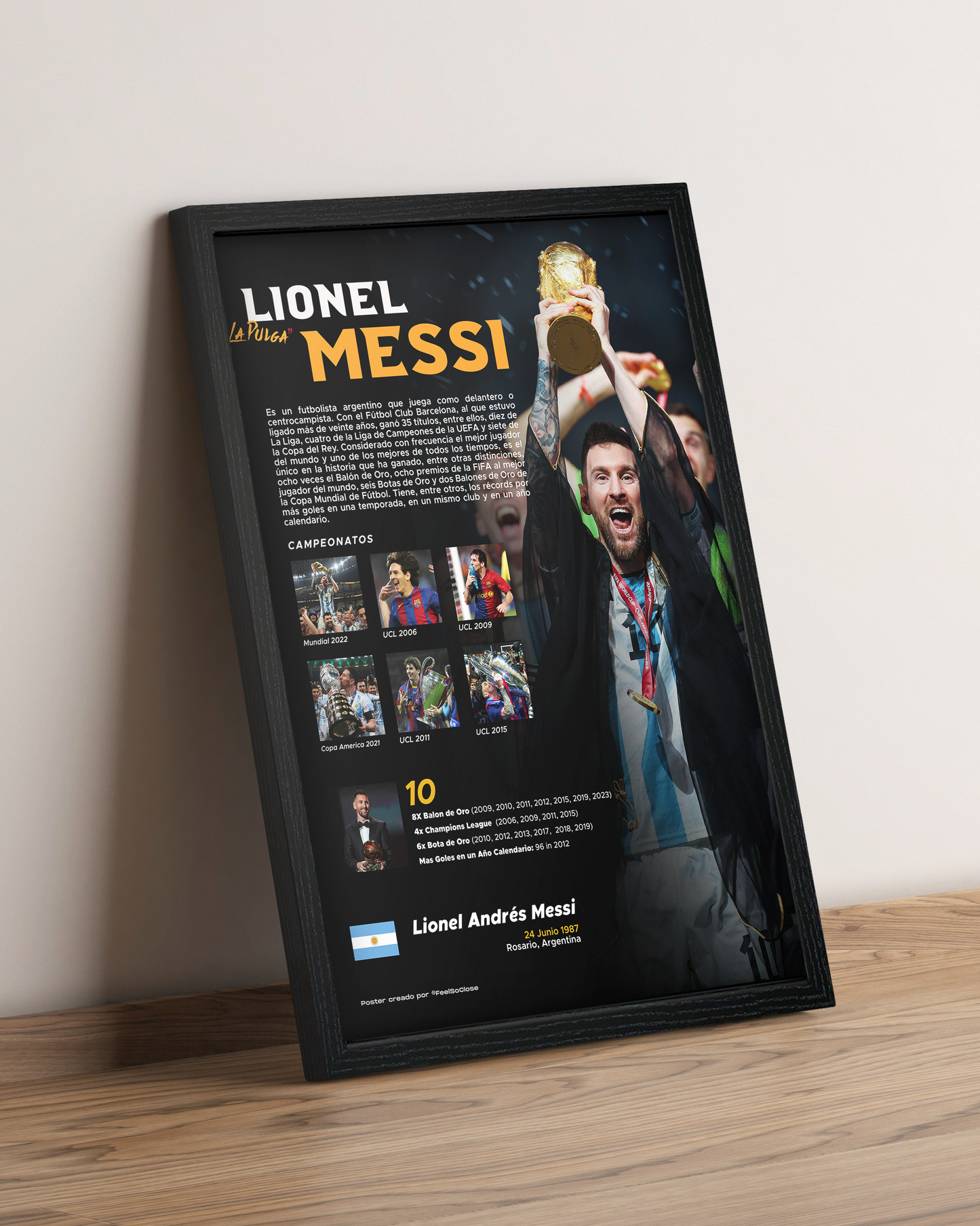 Messi - Cuadro Deportista #9
