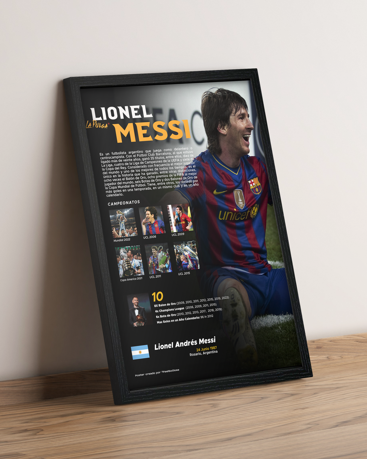 Messi - Cuadro Deportista #10