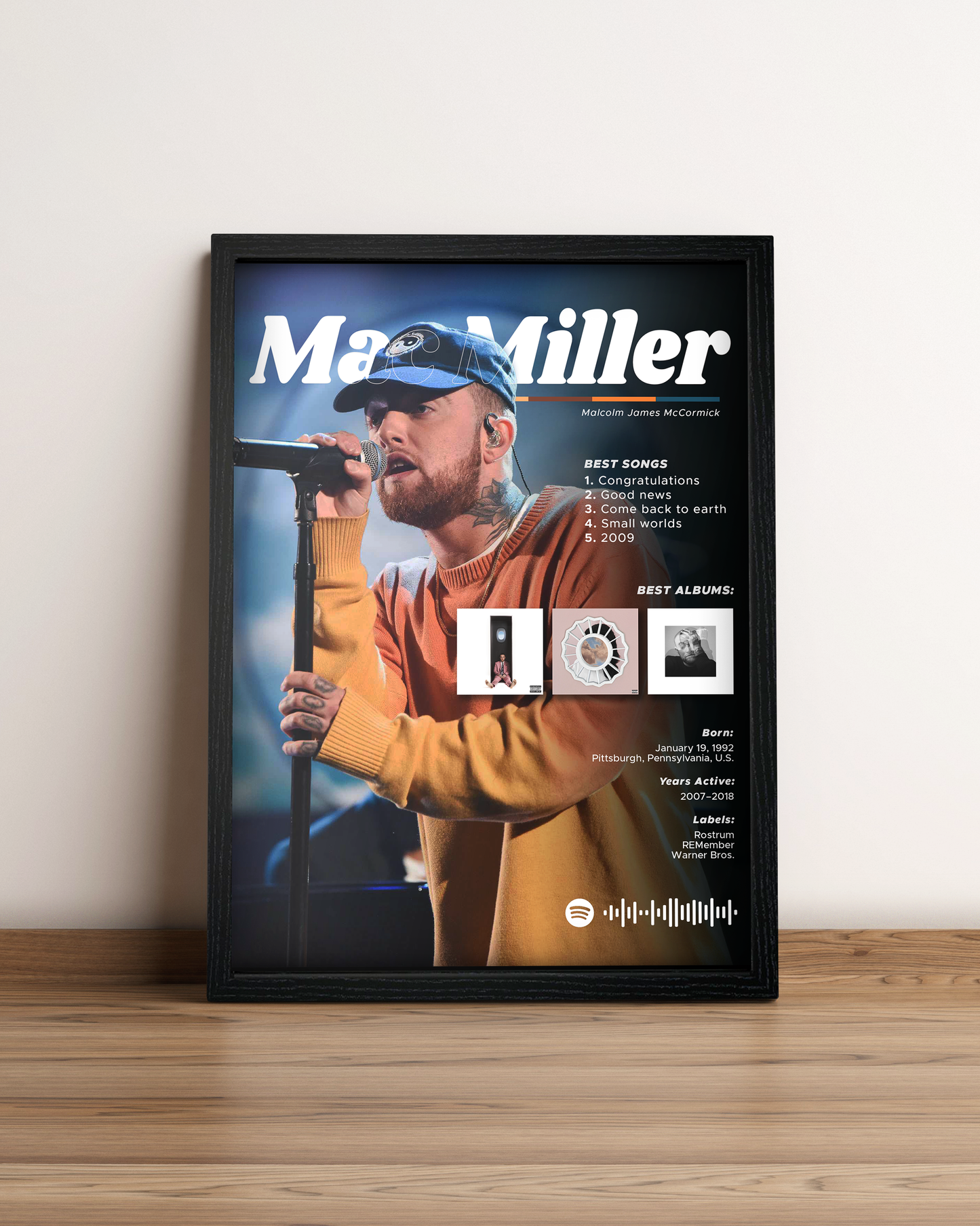 Mac Miller - Cuadro Artista #2