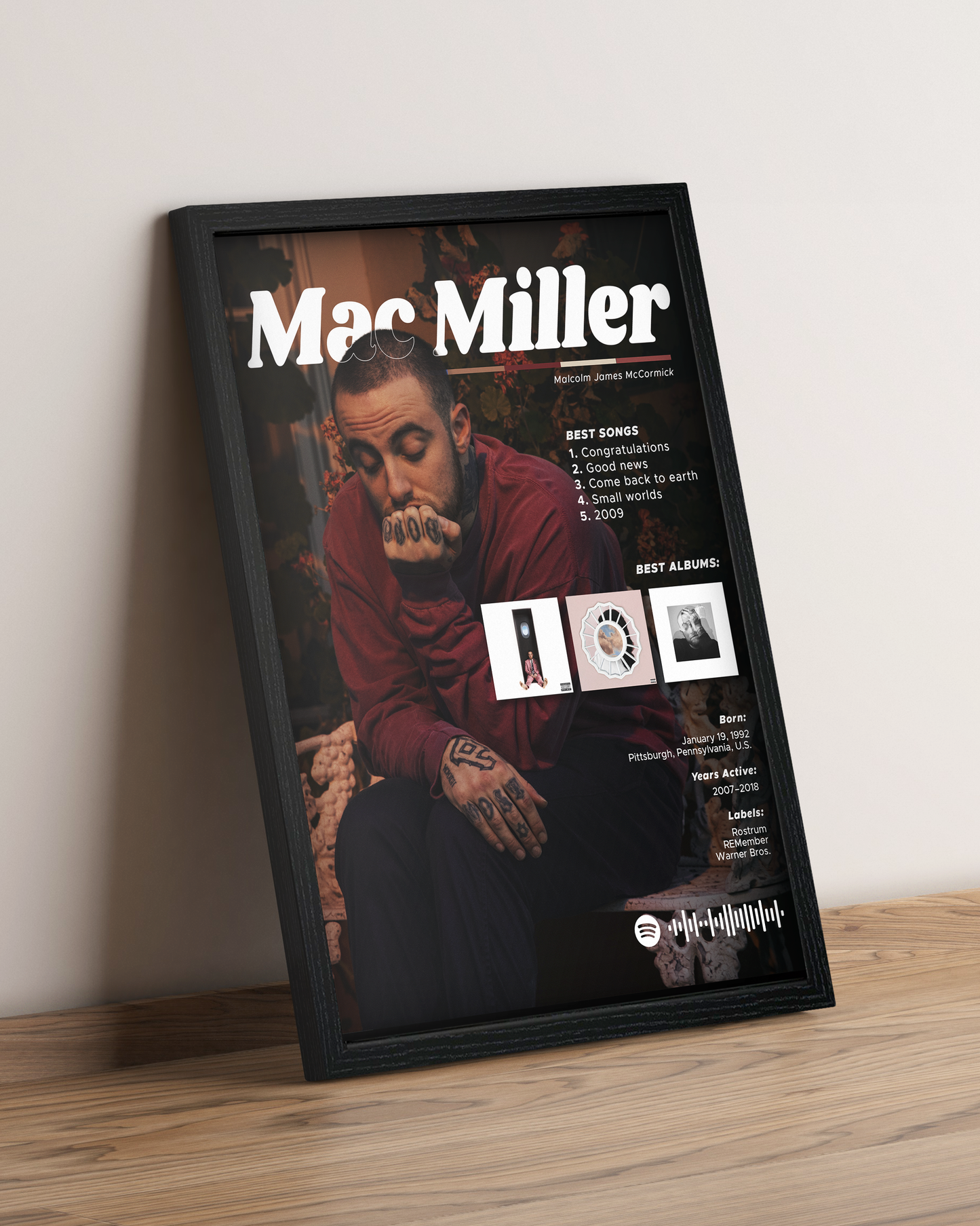 Mac Miller - Cuadro Artista