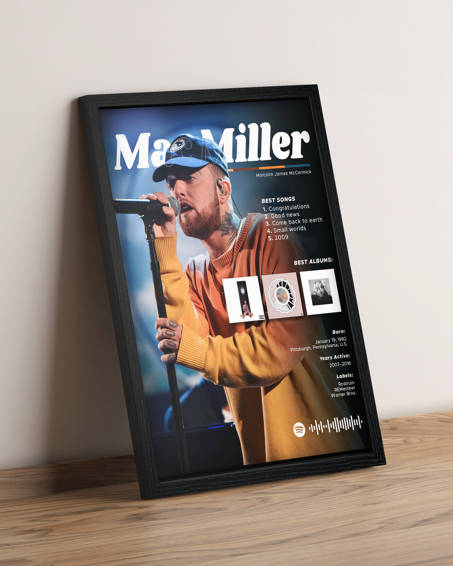 Mac Miller - Cuadro Artista #2