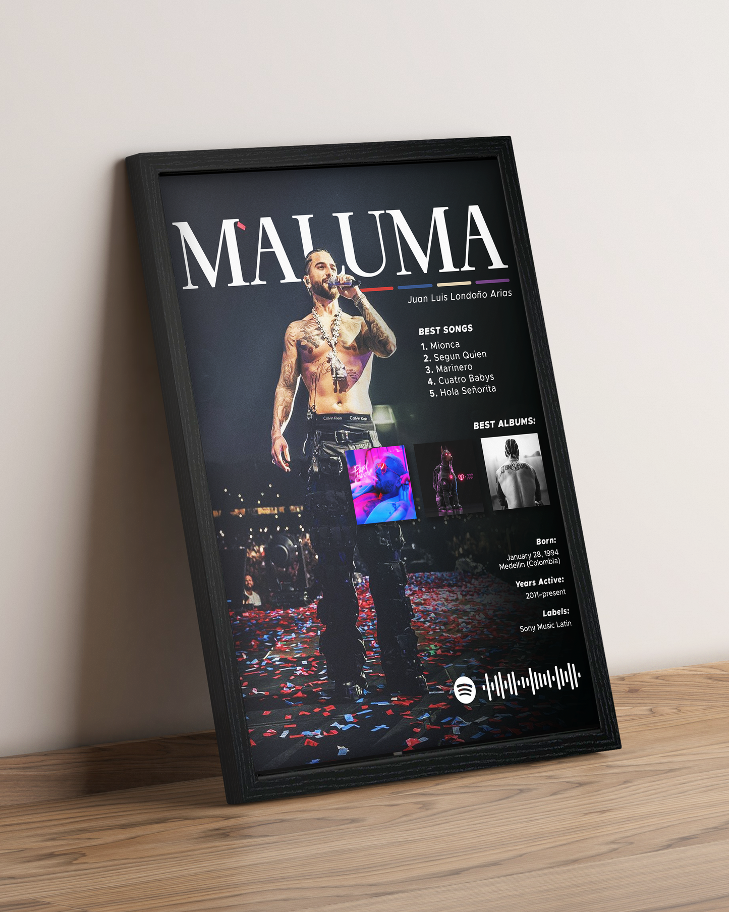 Maluma - Cuadro Artista #2