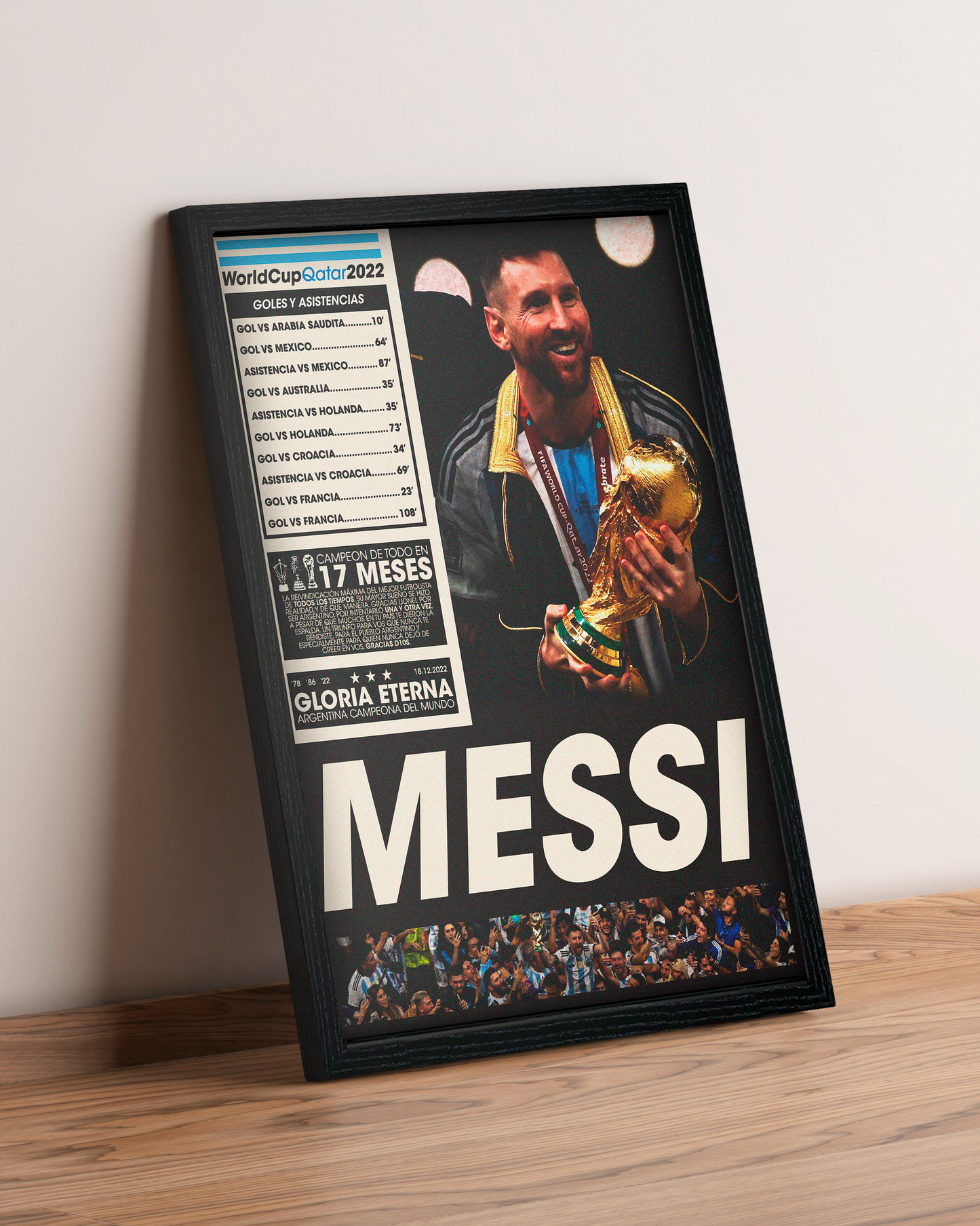 Messi Mundial - Cuadro Deportista