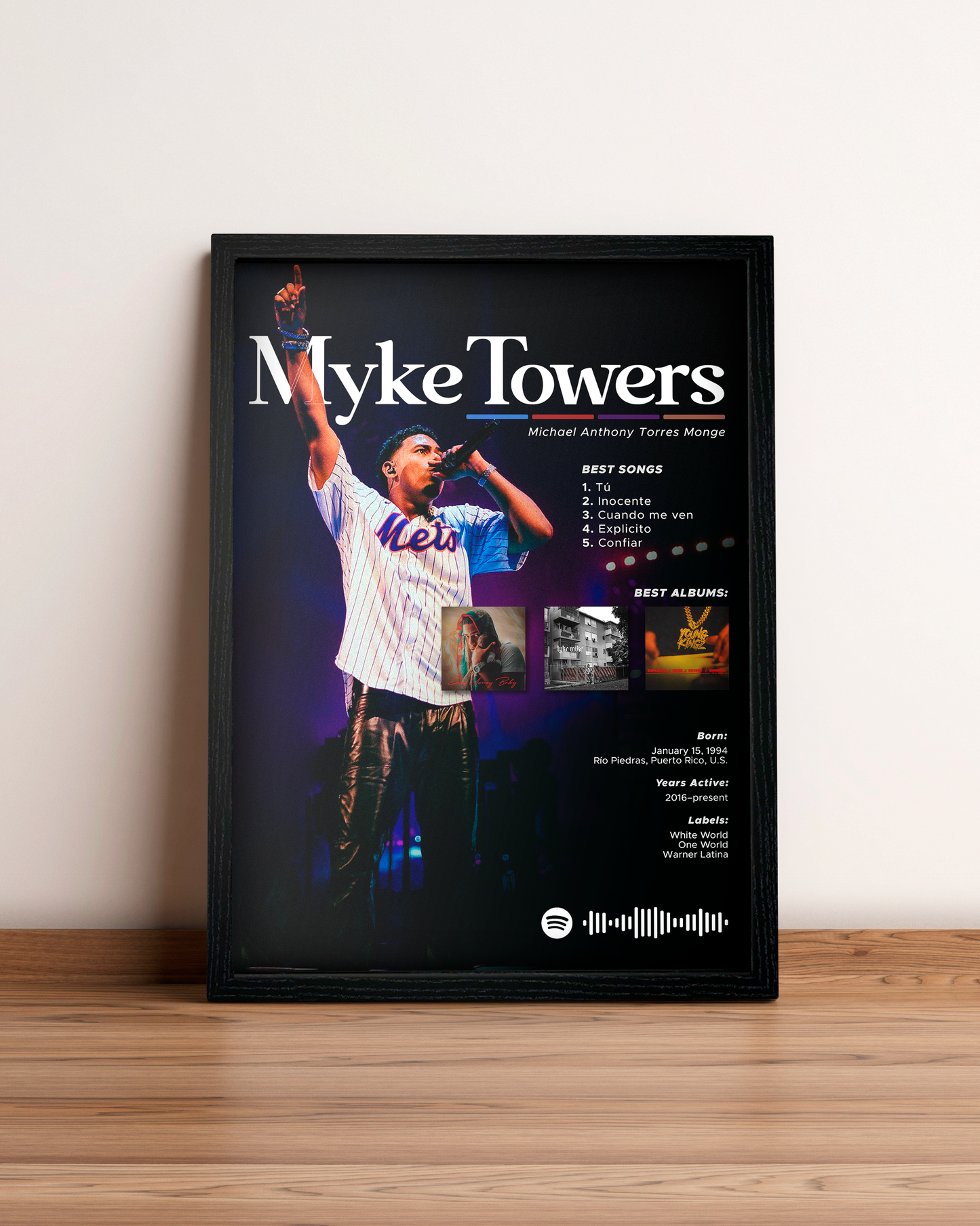 Myke Towers - Cuadro Artista #2