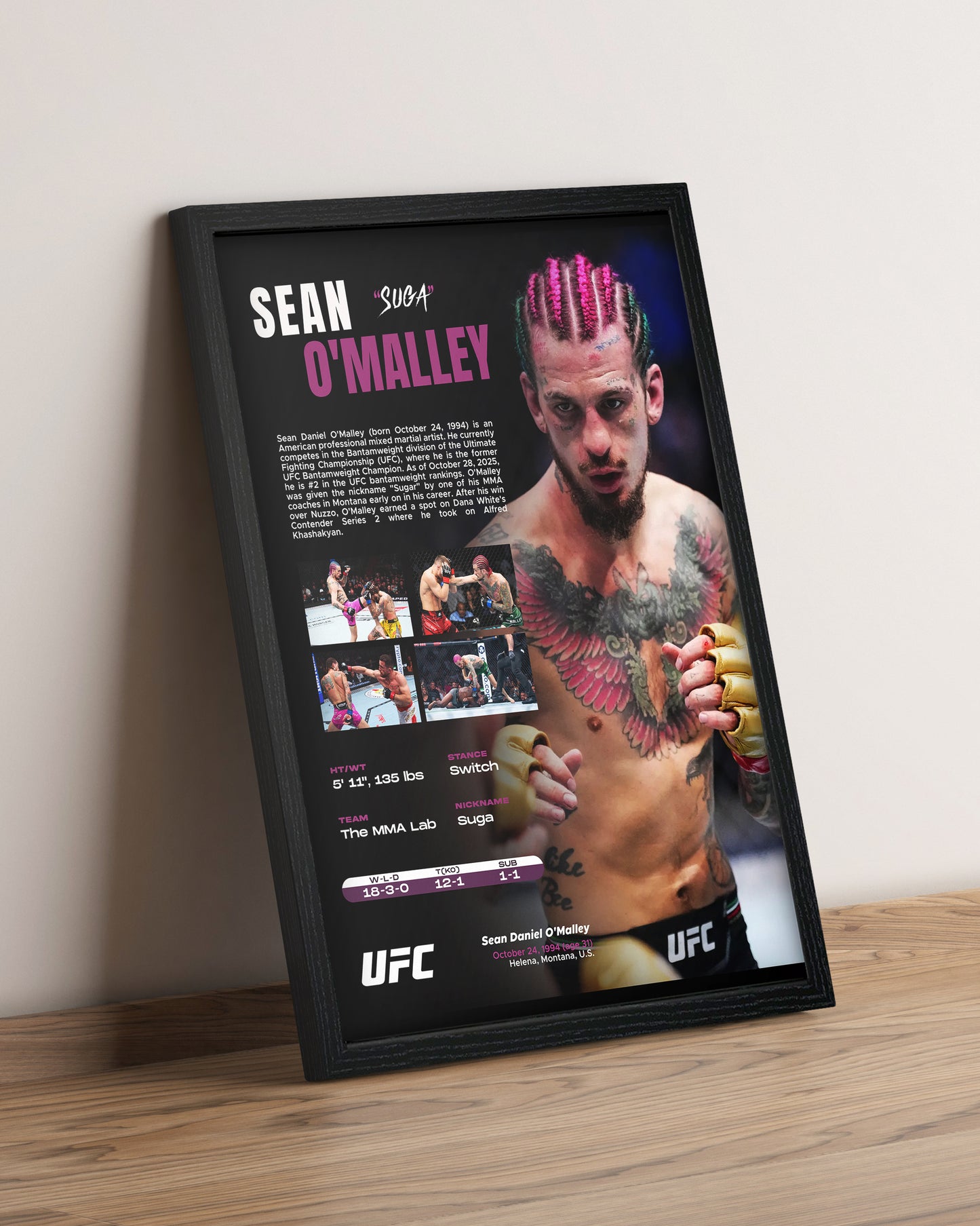 Sean O'Malley - Cuadro Deportista #6