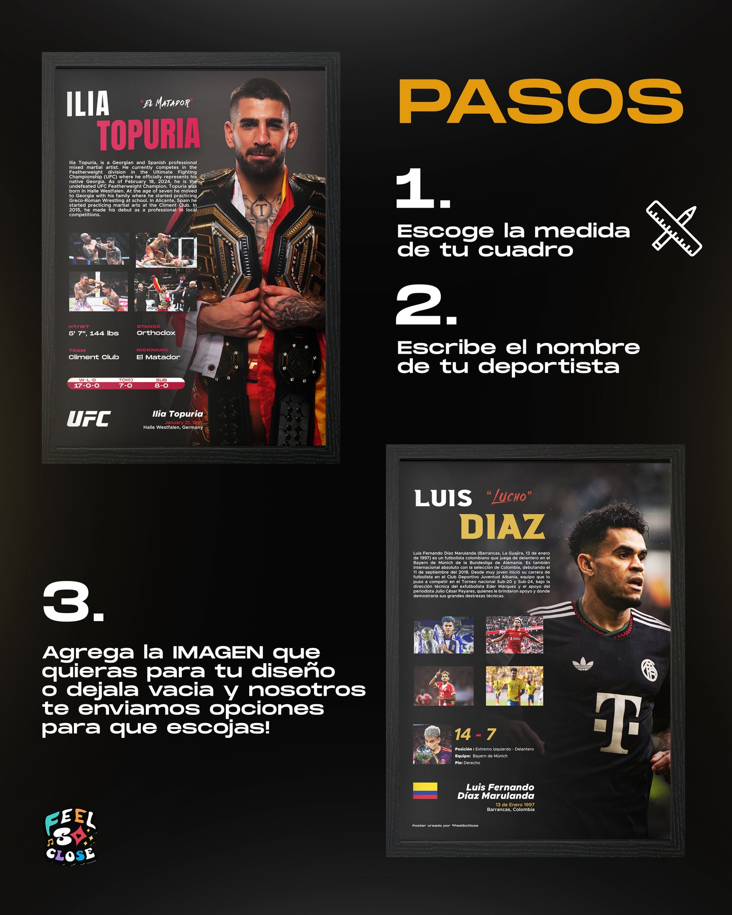 Cuadro de Deportista Personalizado