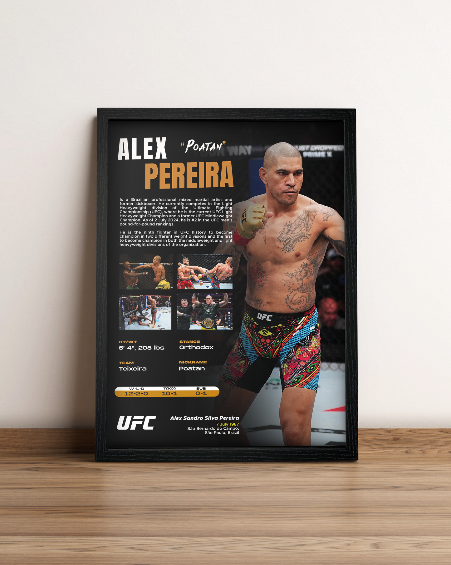 Alex Pereira - Cuadro Deportista #2