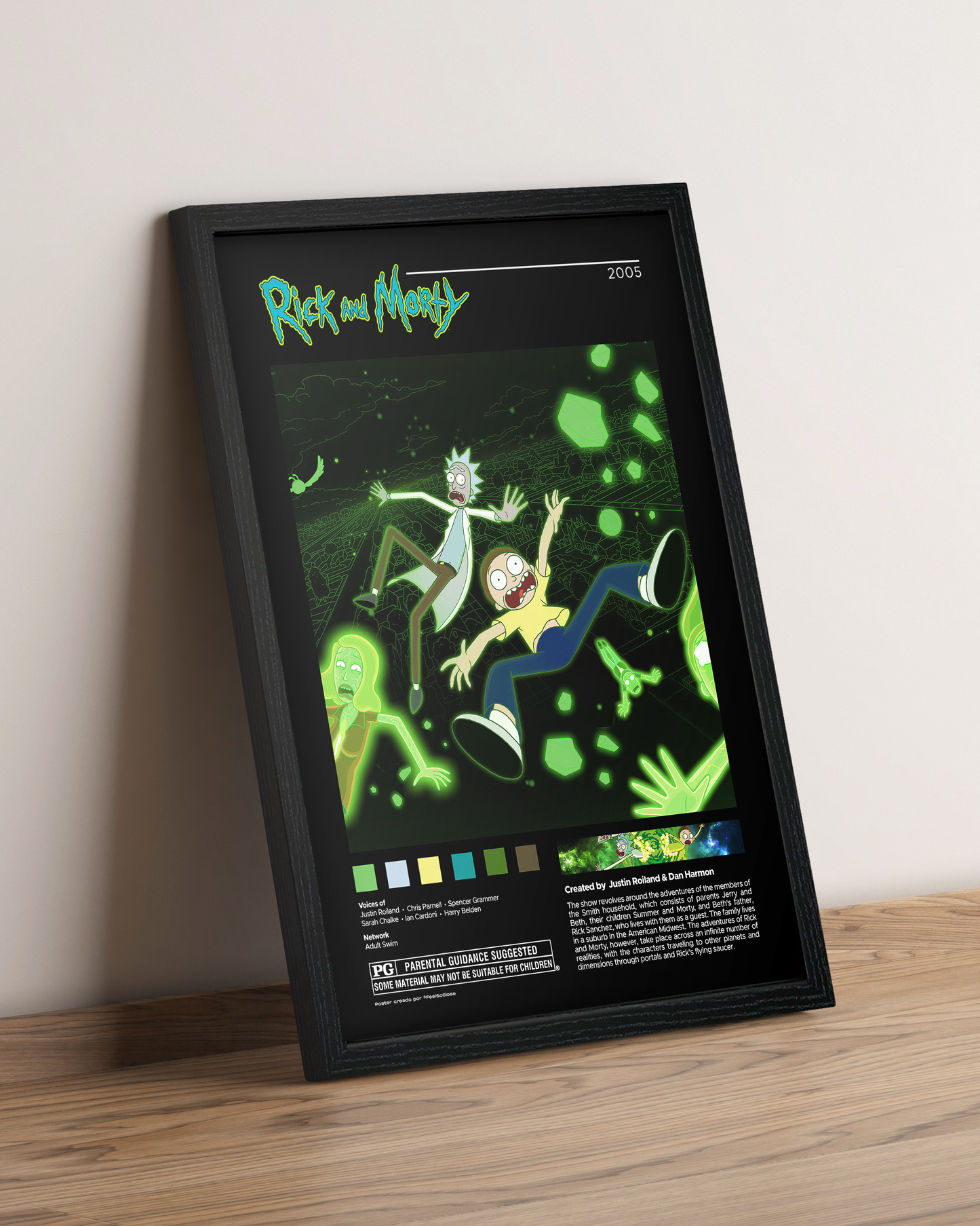 Rick y Morty - Cuadro Serie