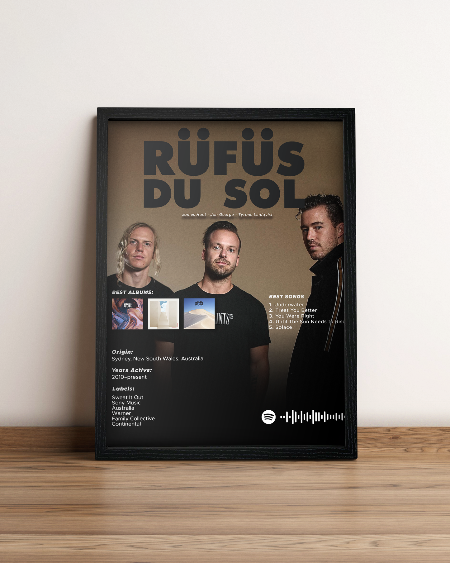 Rufus Du Sol - Cuadro Artista