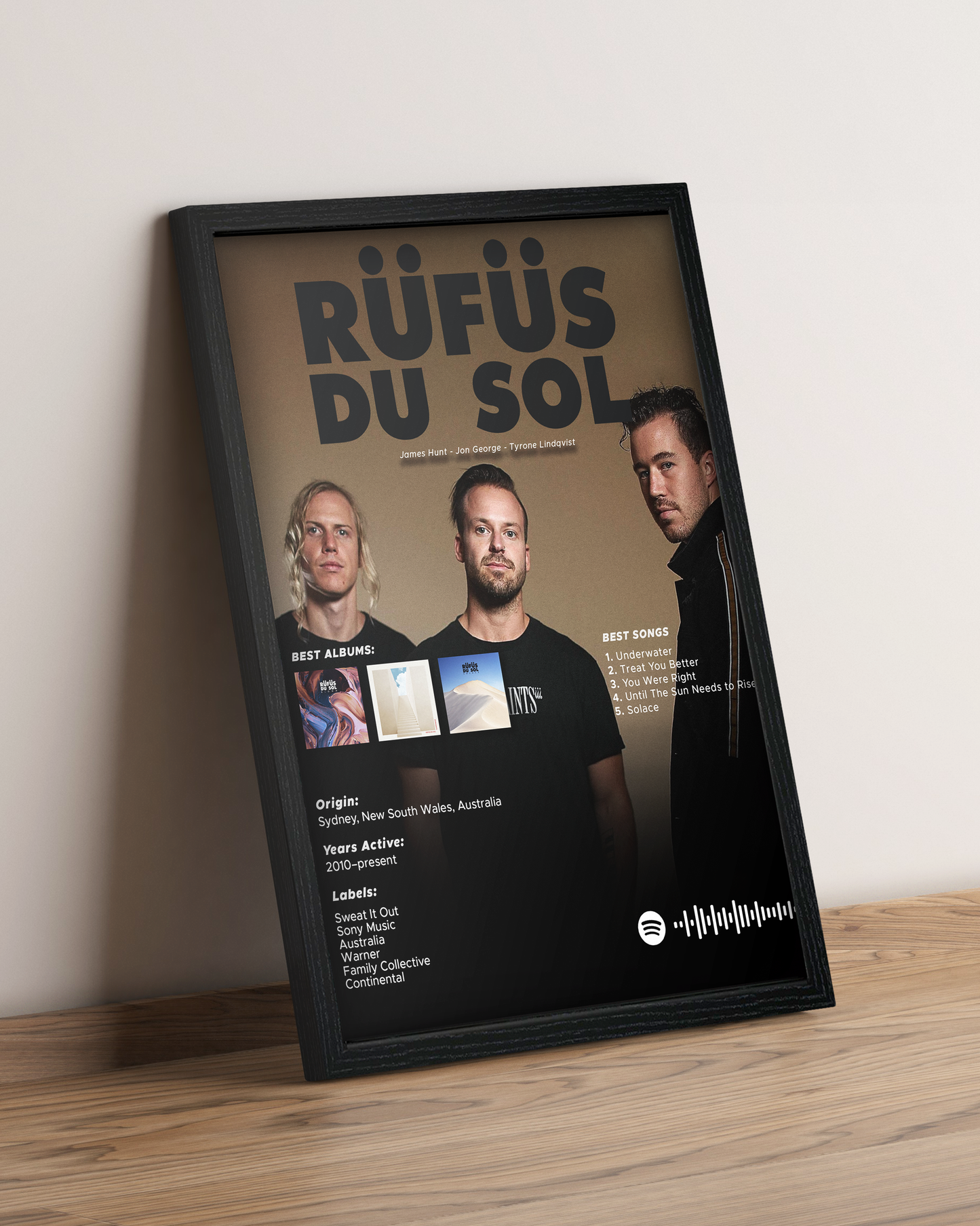 Rufus Du Sol - Cuadro Artista
