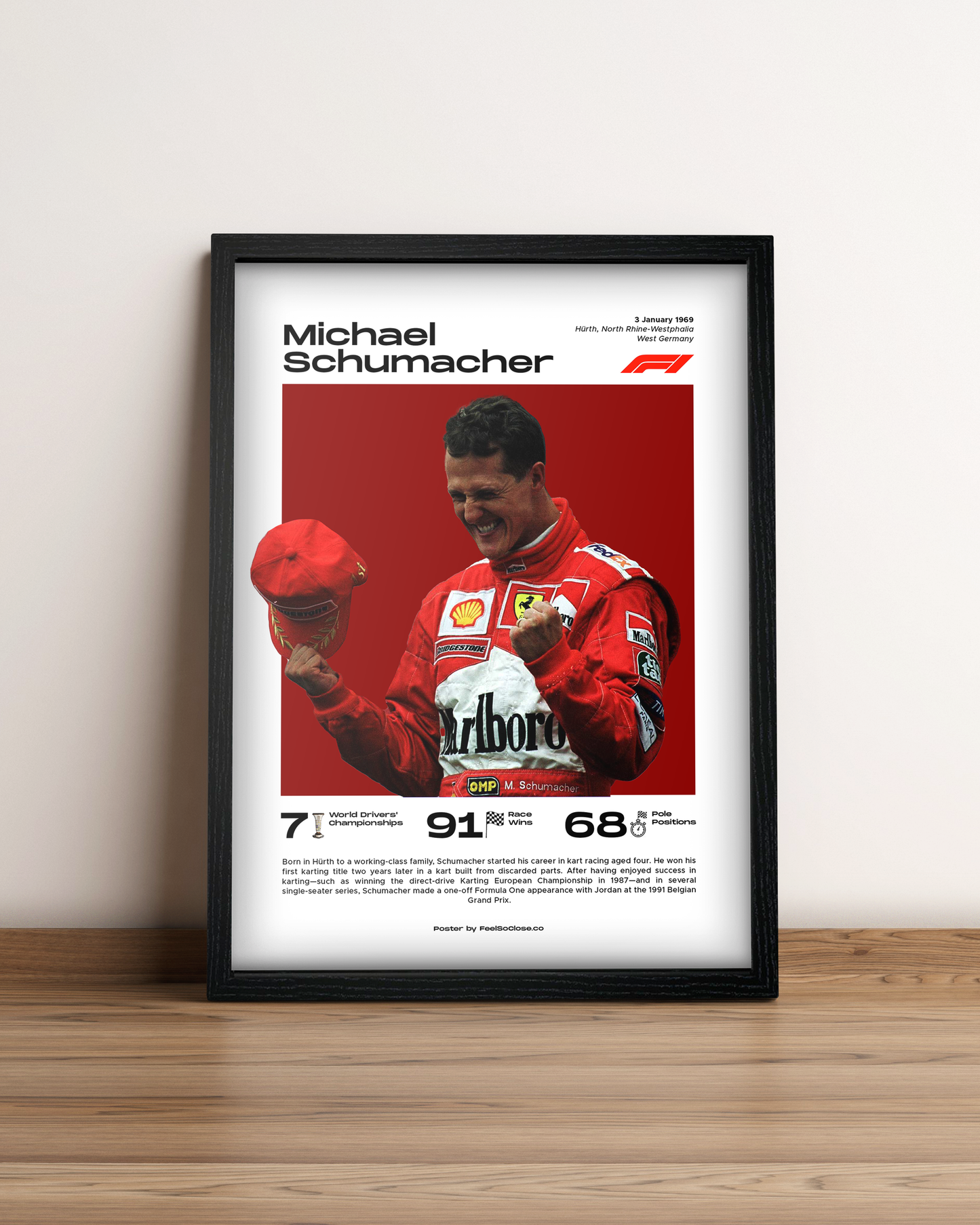 Michael Schumacher - Cuadro Formula 1