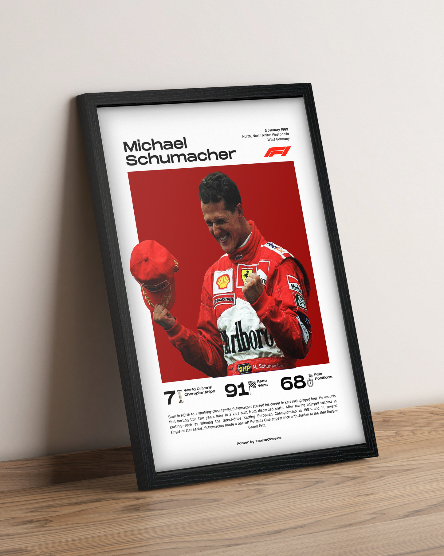 Michael Schumacher - Cuadro Formula 1